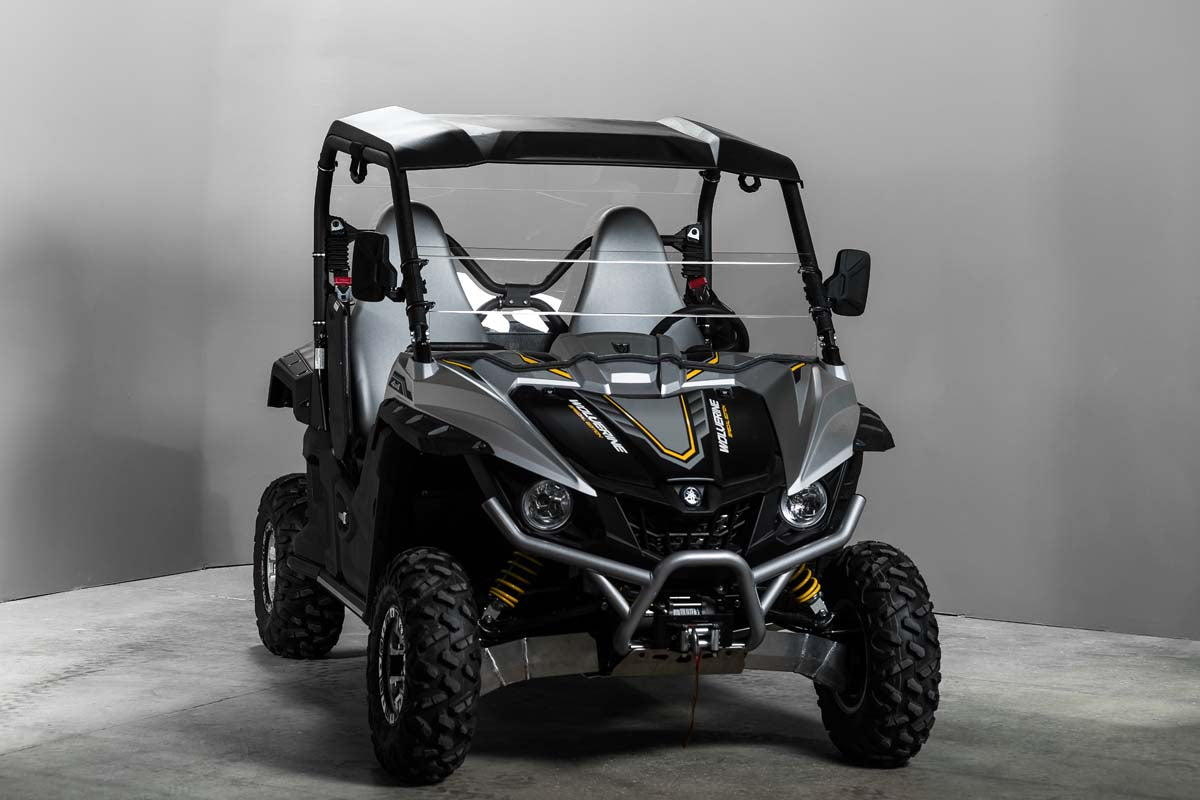 Photo of TK00846 YAMAHA WOLVERINE HALF UTV WINDSHIELD - SCRATCH RESISTANT 1/4” by TerraRider UTV Windshields & Accessories - Premium for UTVs / Side by Sides