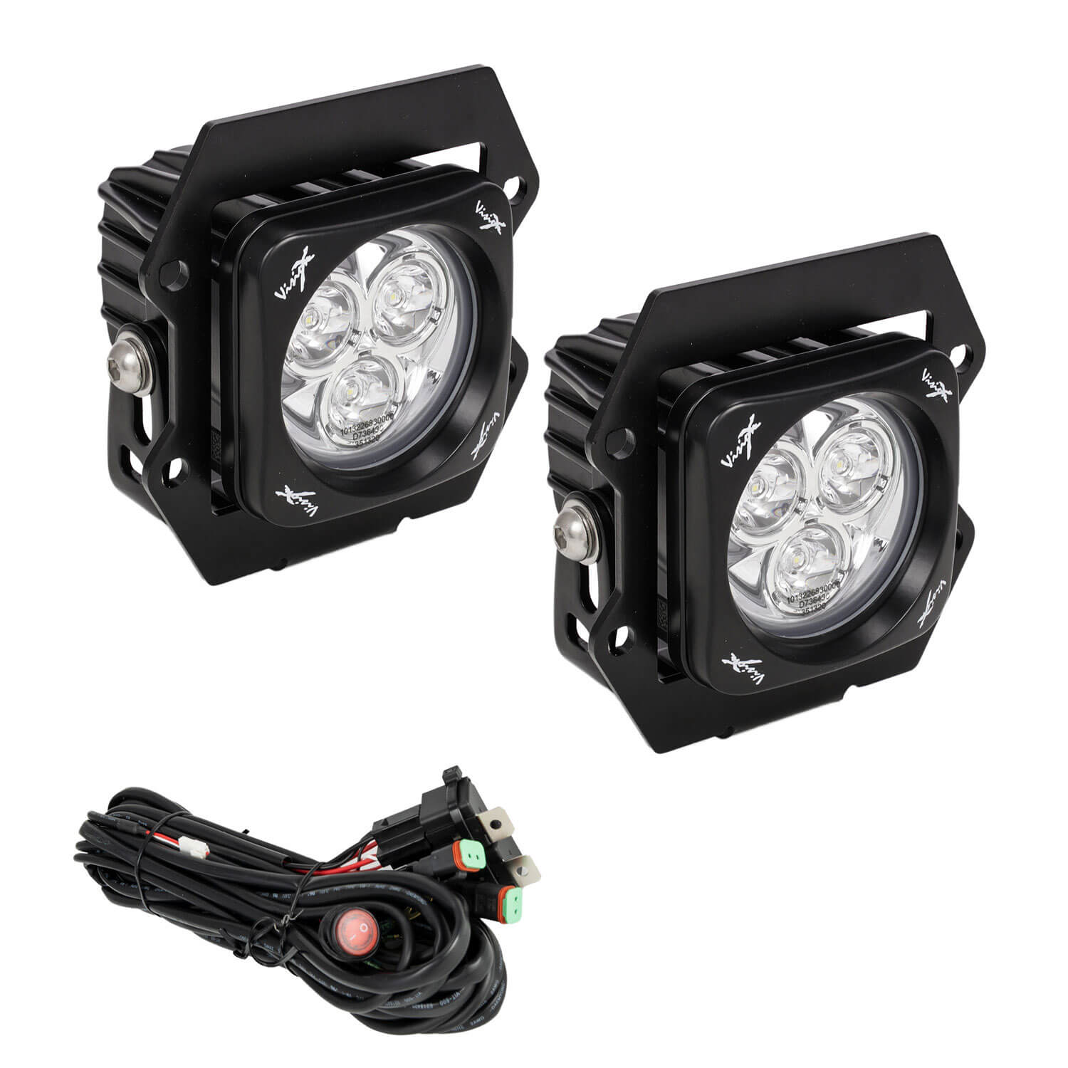 Photo of 2019+ Ford Ranger LED Fog light Kit With 3.0" CG2 Multi-LED Lights by Vision X Off-Road - Premium Vehicle Specific Kit for UTVs / Side by Sides