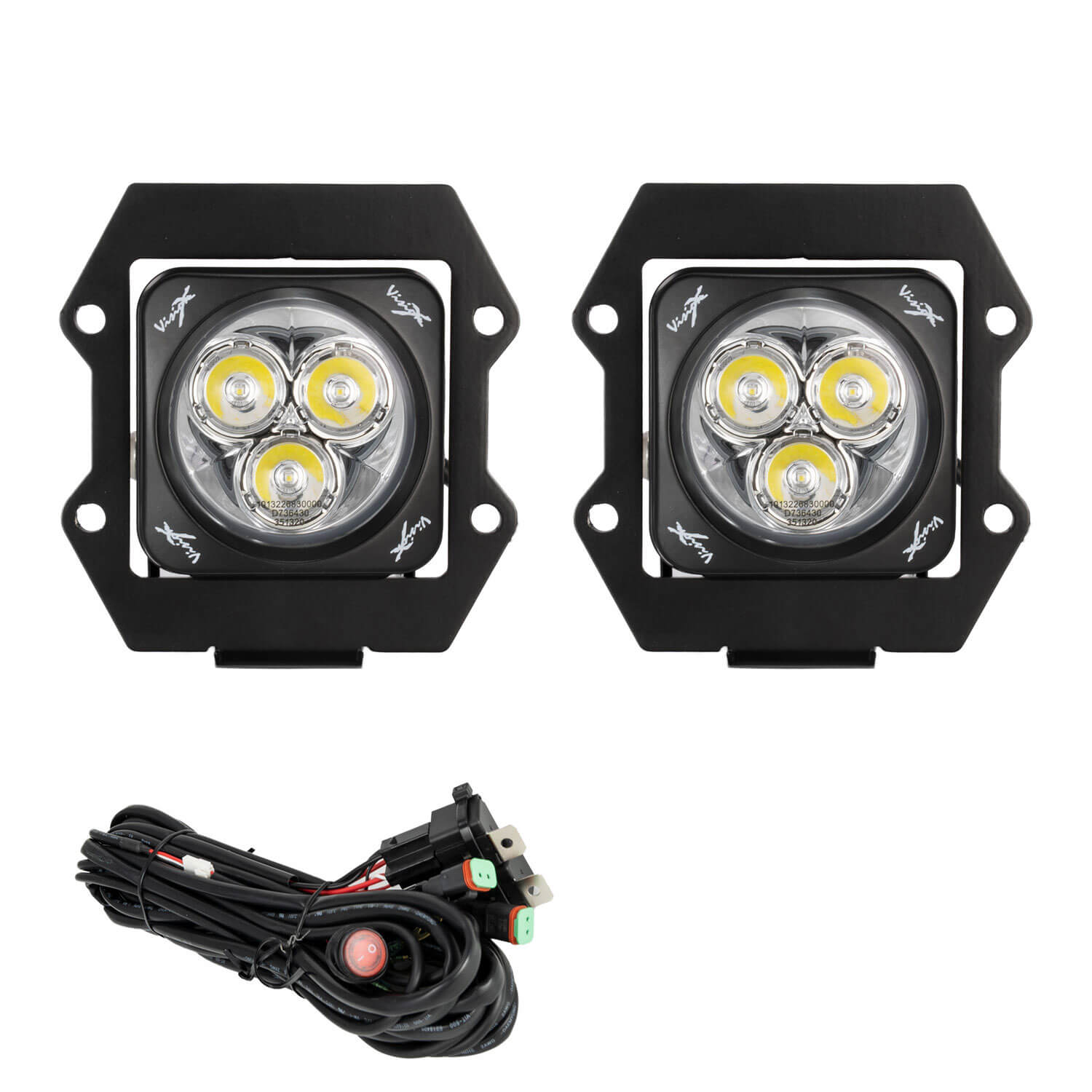 Photo of 2019+ Ford Ranger LED Fog light Kit With 3.0" CG2 Multi-LED Lights by Vision X Off-Road - Premium Vehicle Specific Kit for UTVs / Side by Sides