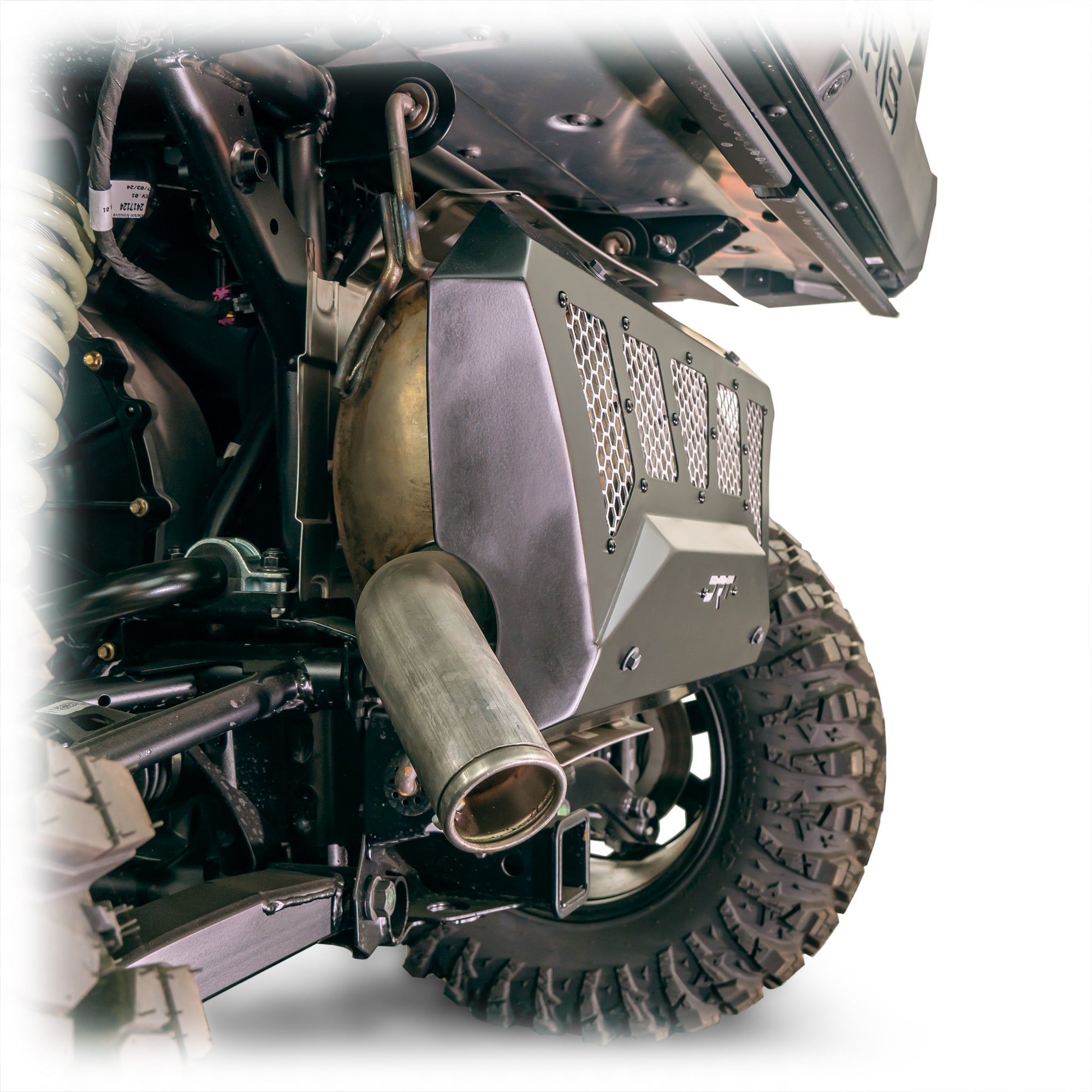 Photo of DRT Polaris 2024+ XPEDITION Exhaust Cover by DRT Motorsports - Premium for UTVs / Side by Sides