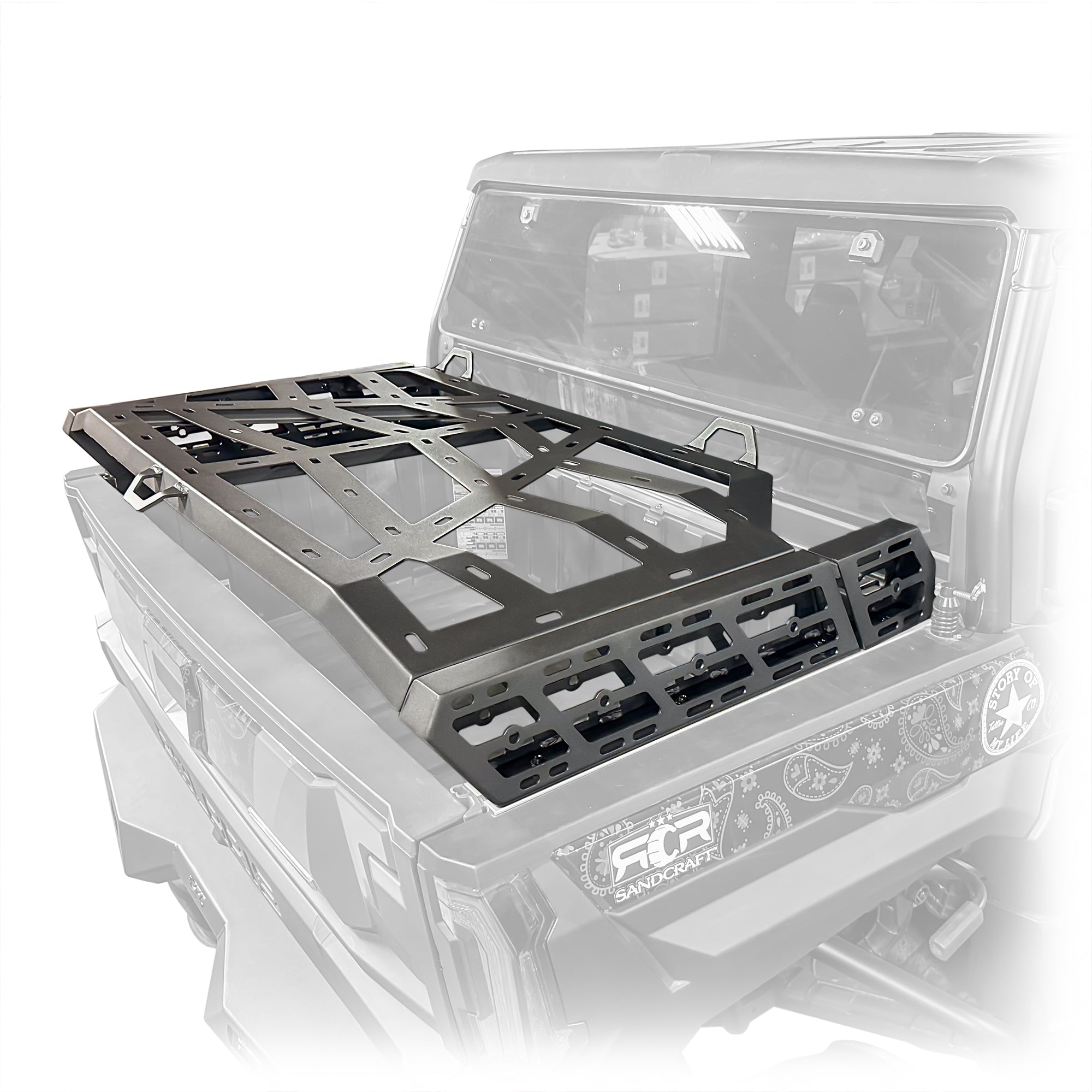 Photo of DRT 2024+ Xpedition Chase Rack / Tire Carrier System by DRT Motorsports - Premium for UTVs / Side by Sides