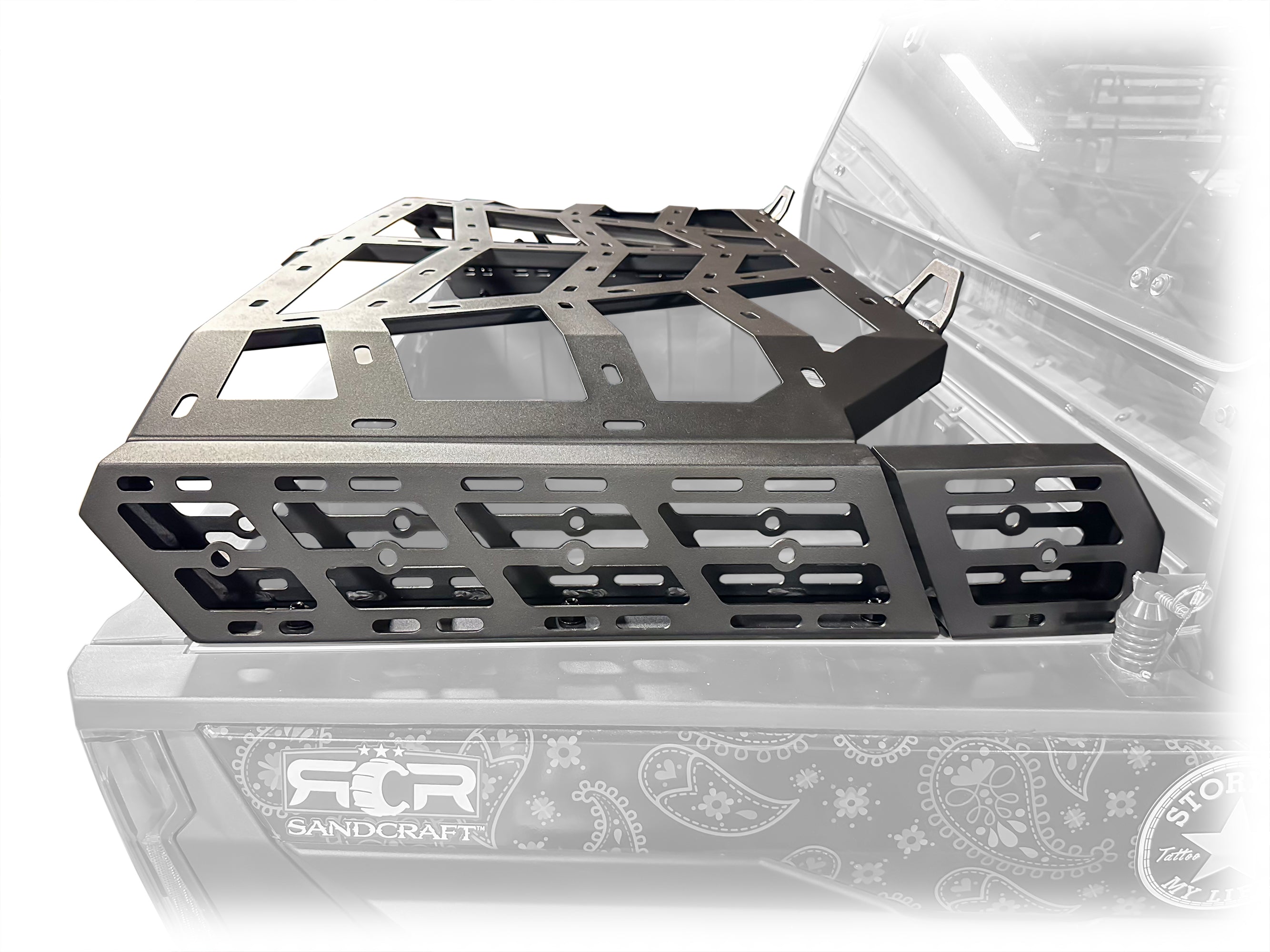 Photo of DRT 2024+ Xpedition Chase Rack / Tire Carrier System by DRT Motorsports - Premium for UTVs / Side by Sides