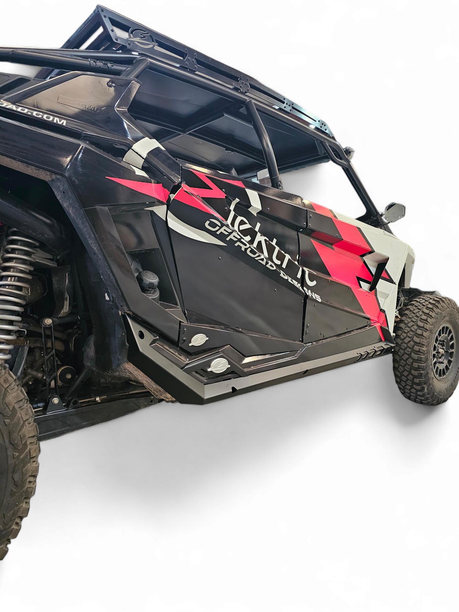 Photo of 2020-2024 Polaris RZR Pro XP/ Pro R/ Turbo R (4 Seat) Volt Series Rock Guards by Elektric Offroad - Premium Nerf Bars for UTVs / Side by Sides
