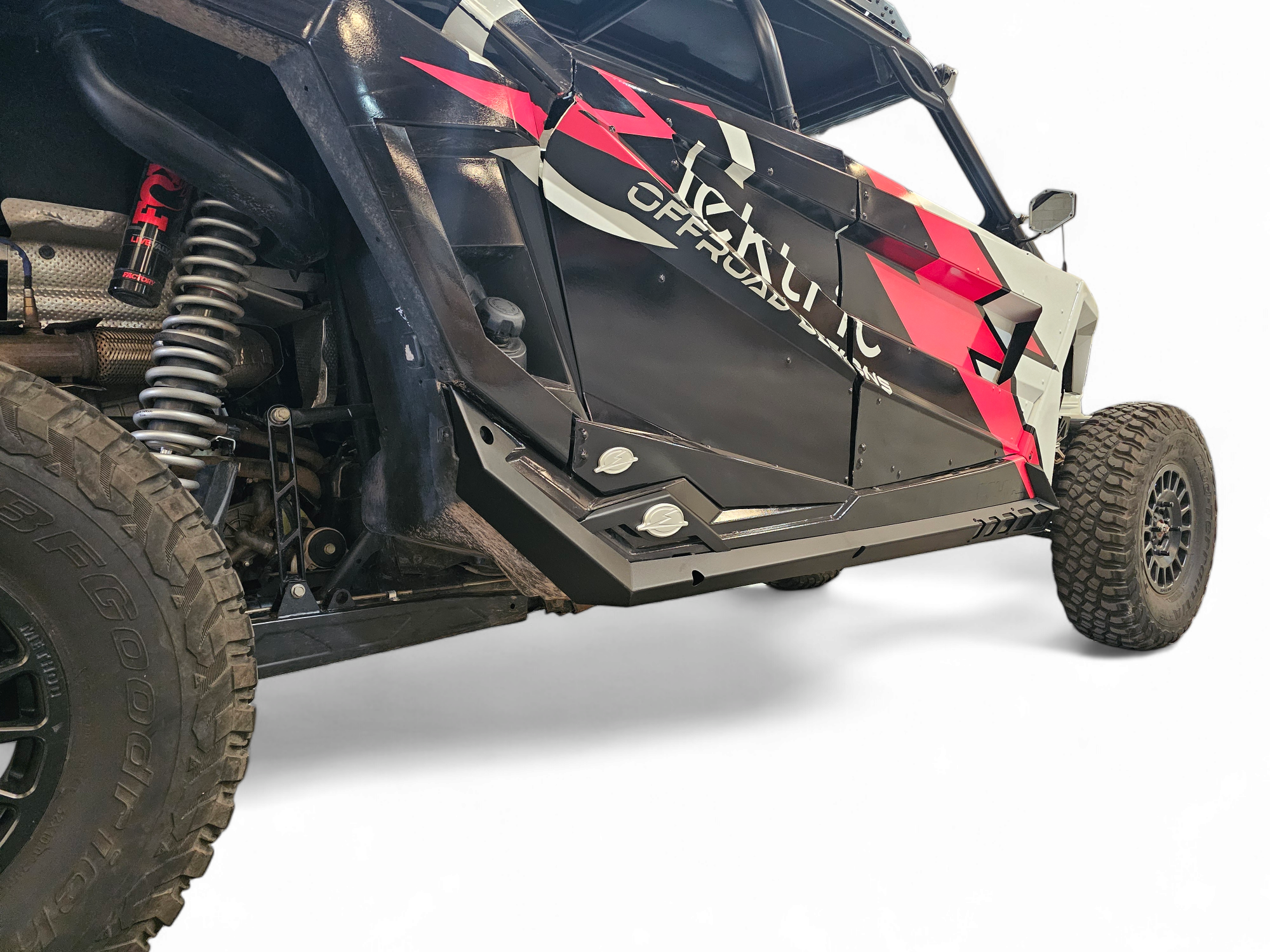 Photo of 2020-2024 Polaris RZR Pro XP/ Pro R/ Turbo R (4 Seat) Volt Series Rock Guards by Elektric Offroad - Premium Nerf Bars for UTVs / Side by Sides