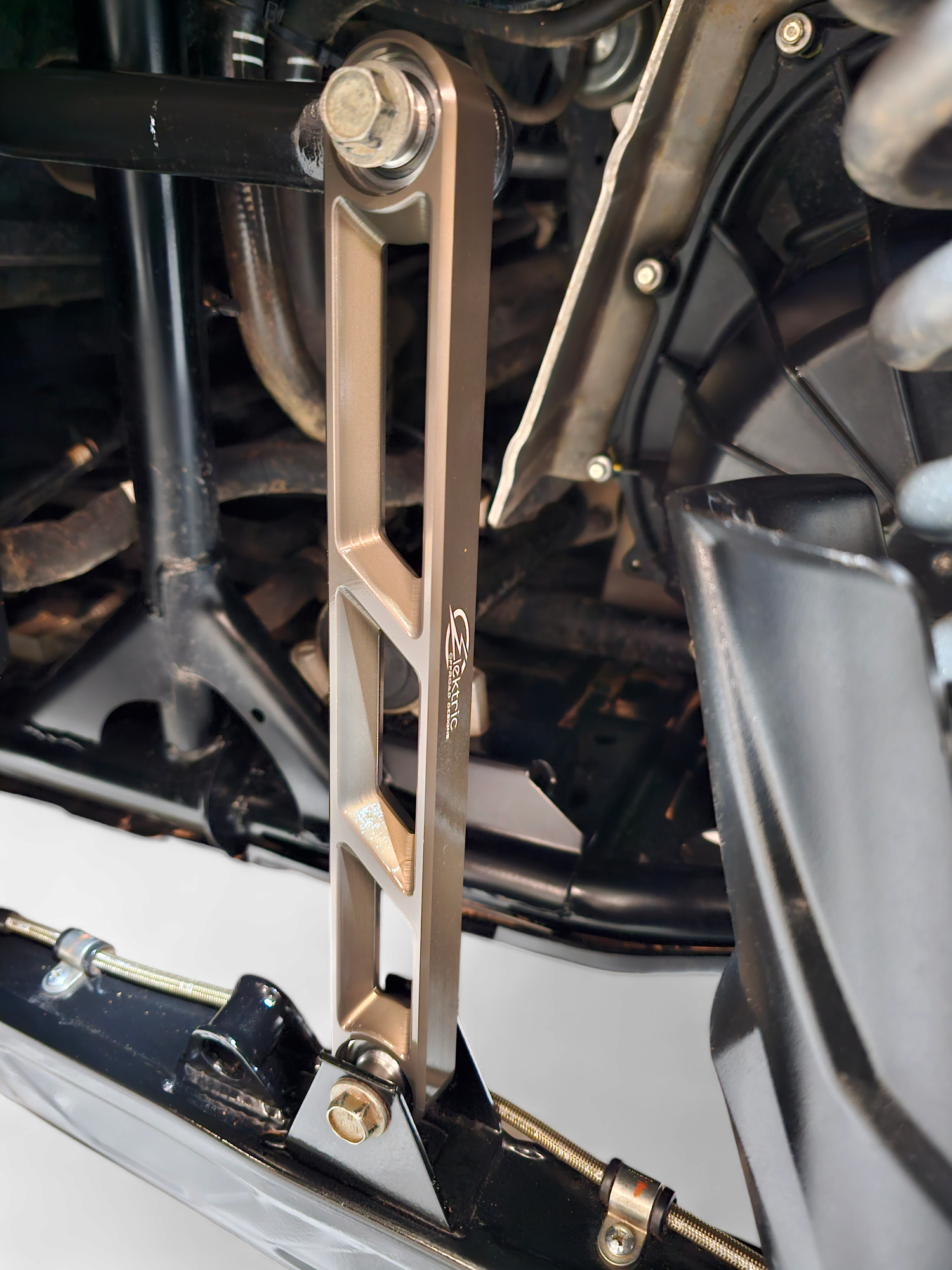 Photo of 2020 to Current Polaris RZR Pro XP Rear Sway bar Link in Gun Metal Finish by Elektric Offroad - Premium Sway Bars & Links for UTVs / Side by Sides