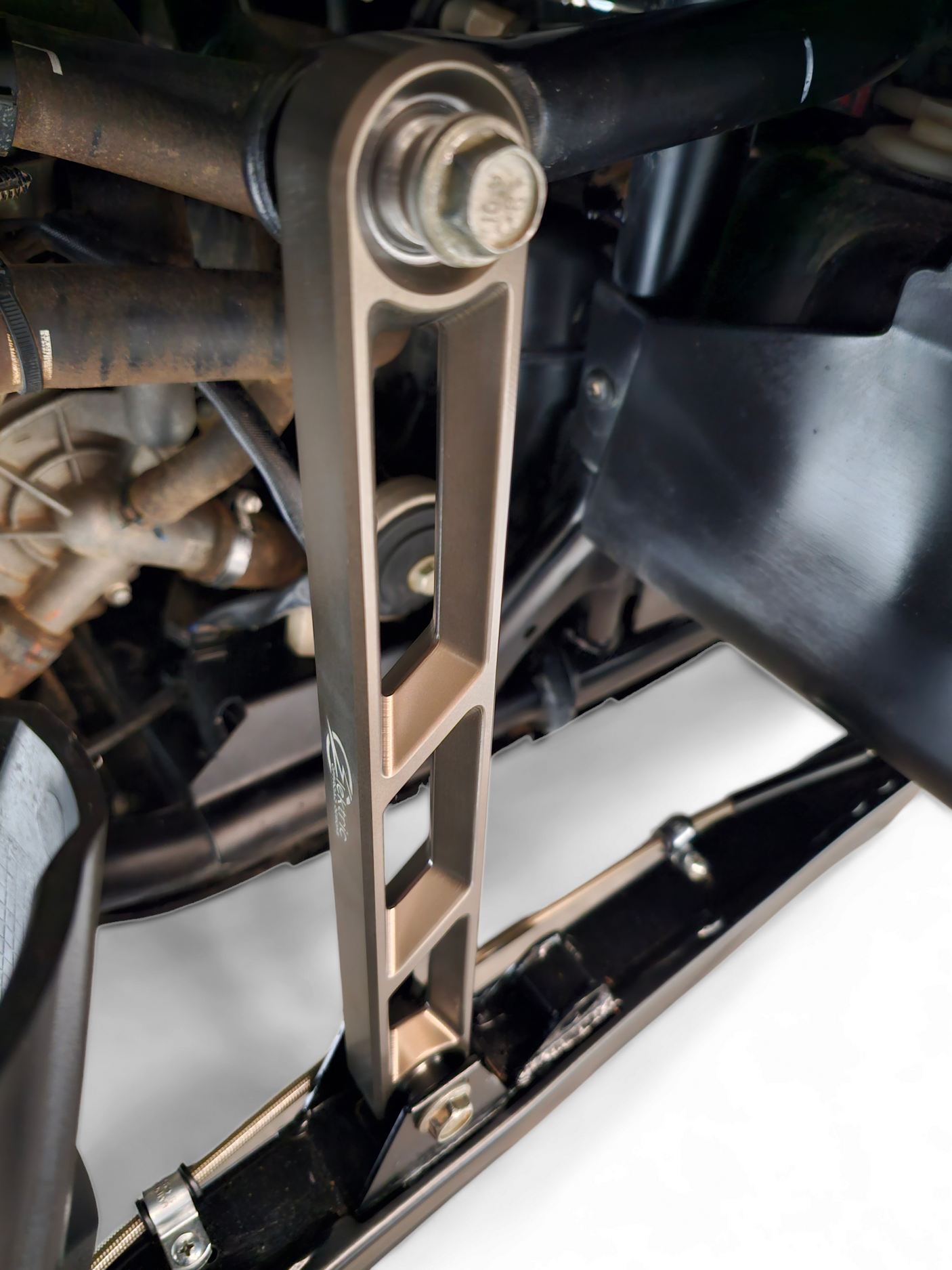 2020+ Polaris RZR Pro XP Rear Sway Bar Link - CNC Aluminum, Gunmetal Finish