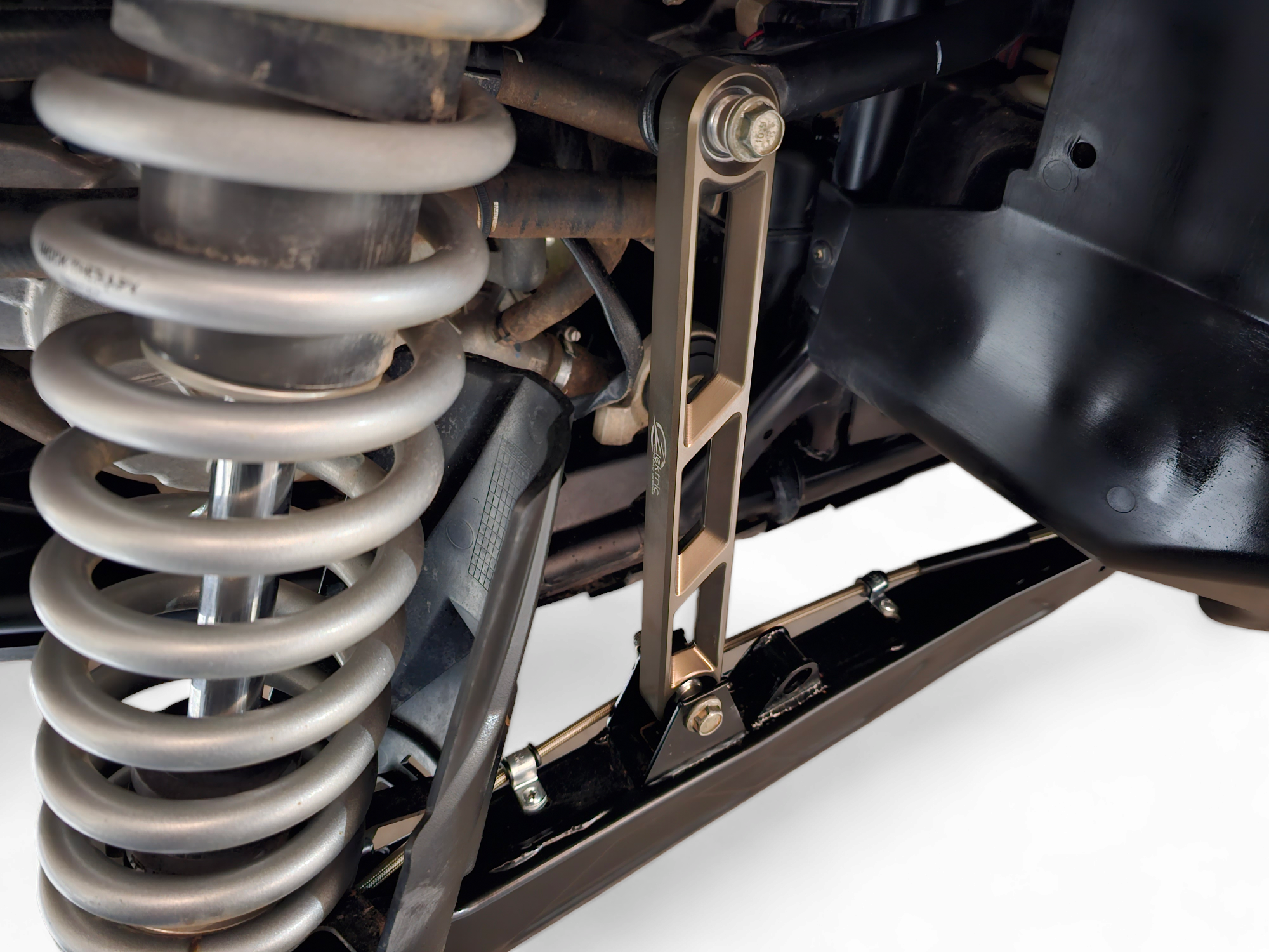 Photo of 2020 to Current Polaris RZR Pro XP Rear Sway bar Link in Gun Metal Finish by Elektric Offroad - Premium Sway Bars & Links for UTVs / Side by Sides