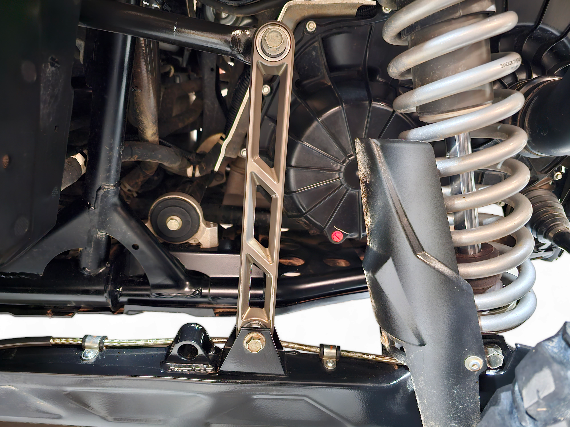 Photo of 2020 to Current Polaris RZR Pro XP Rear Sway bar Link in Gun Metal Finish by Elektric Offroad - Premium Sway Bars & Links for UTVs / Side by Sides