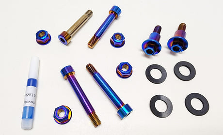 Surron Light Bee Titanium Rear Linkage Bolt Kit by Warp9Racing