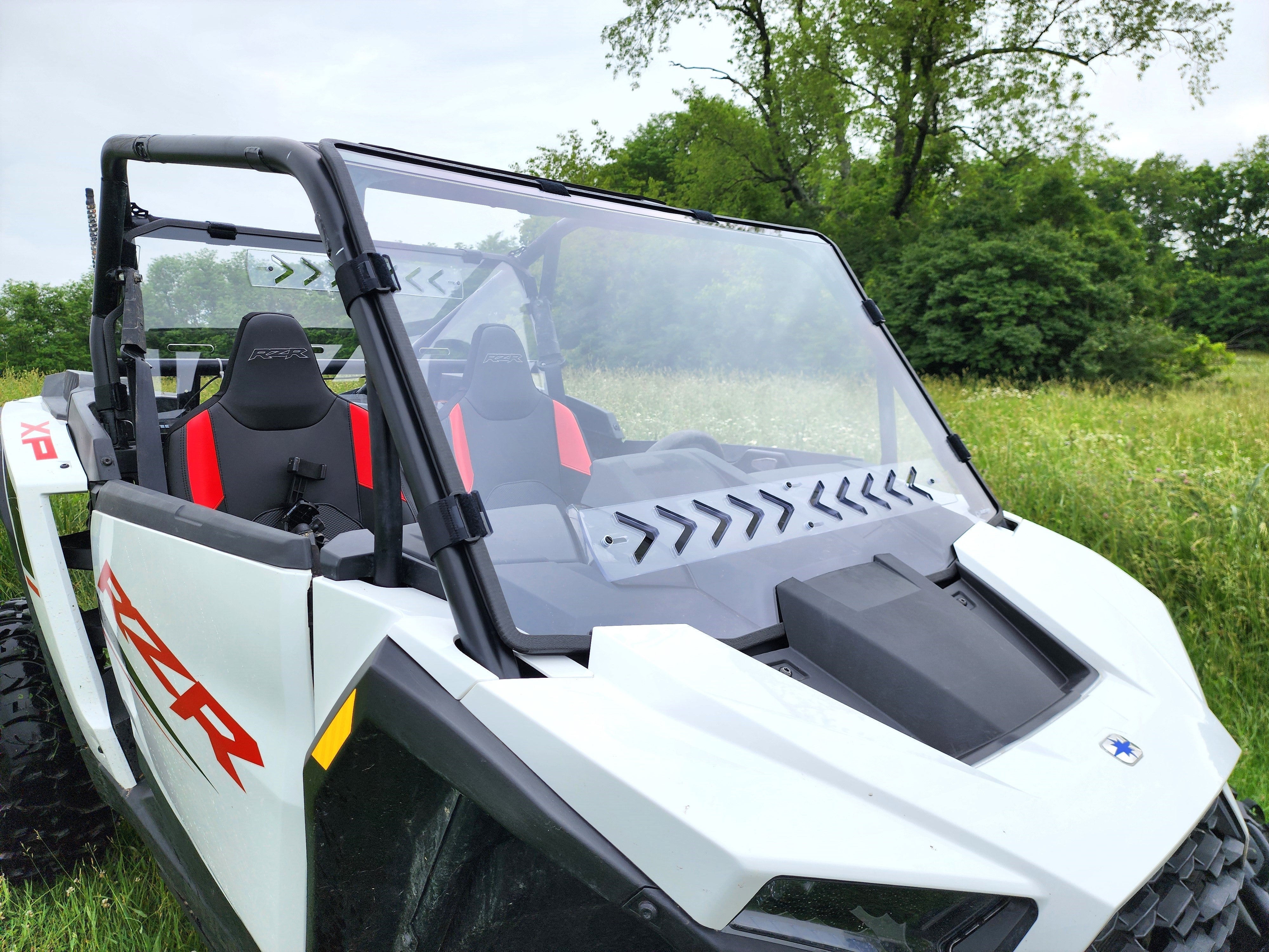 Photo of 2024-2025 Polaris RZR XP 1000 - Full Front Windshield by 3 Star UTV - Premium Windshields for UTVs / Side by Sides