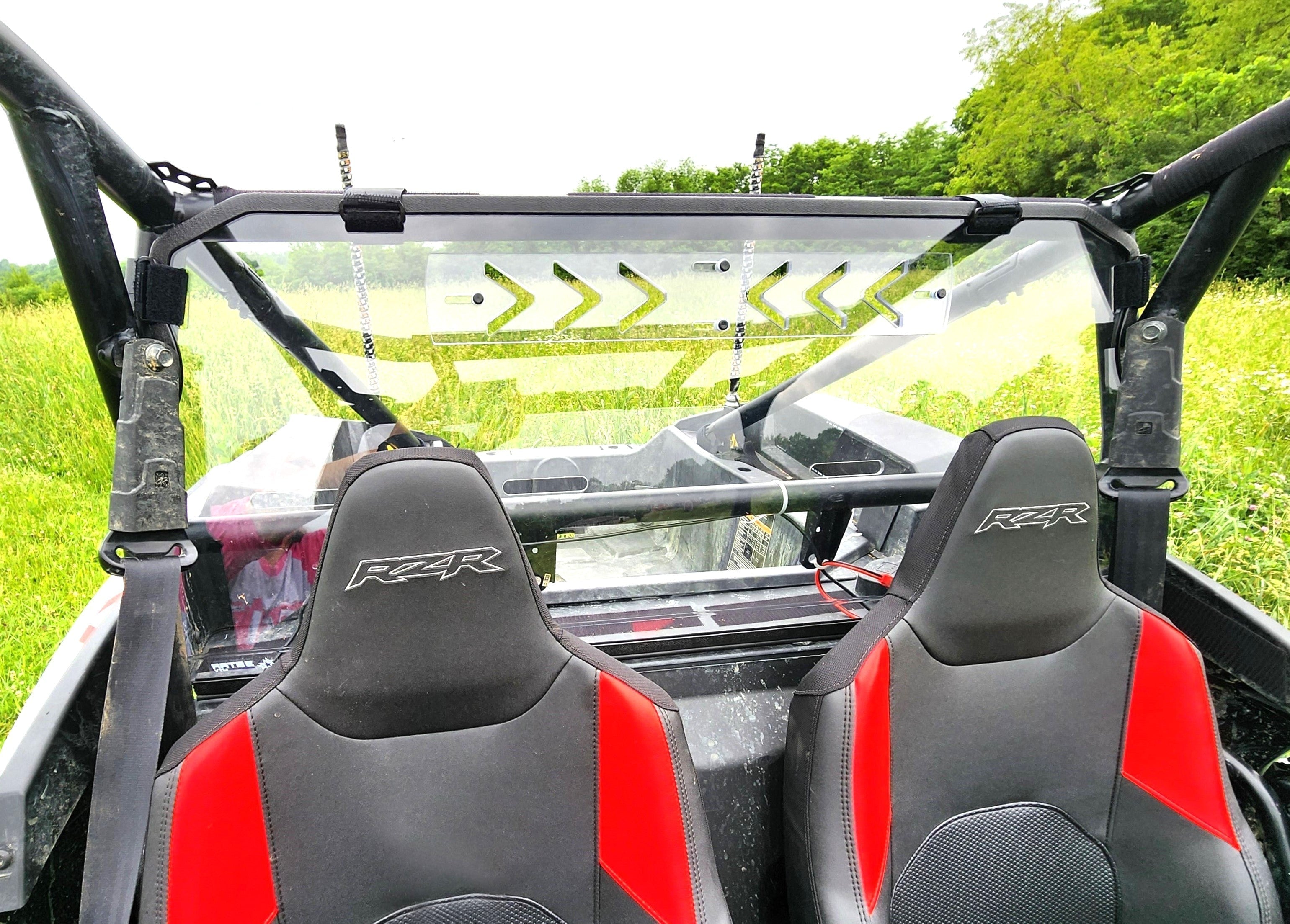 Photo of 2024-2025 Polaris RZR XP 1000 Rear Windshield by 3 Star UTV - Premium Windshields for UTVs / Side by Sides