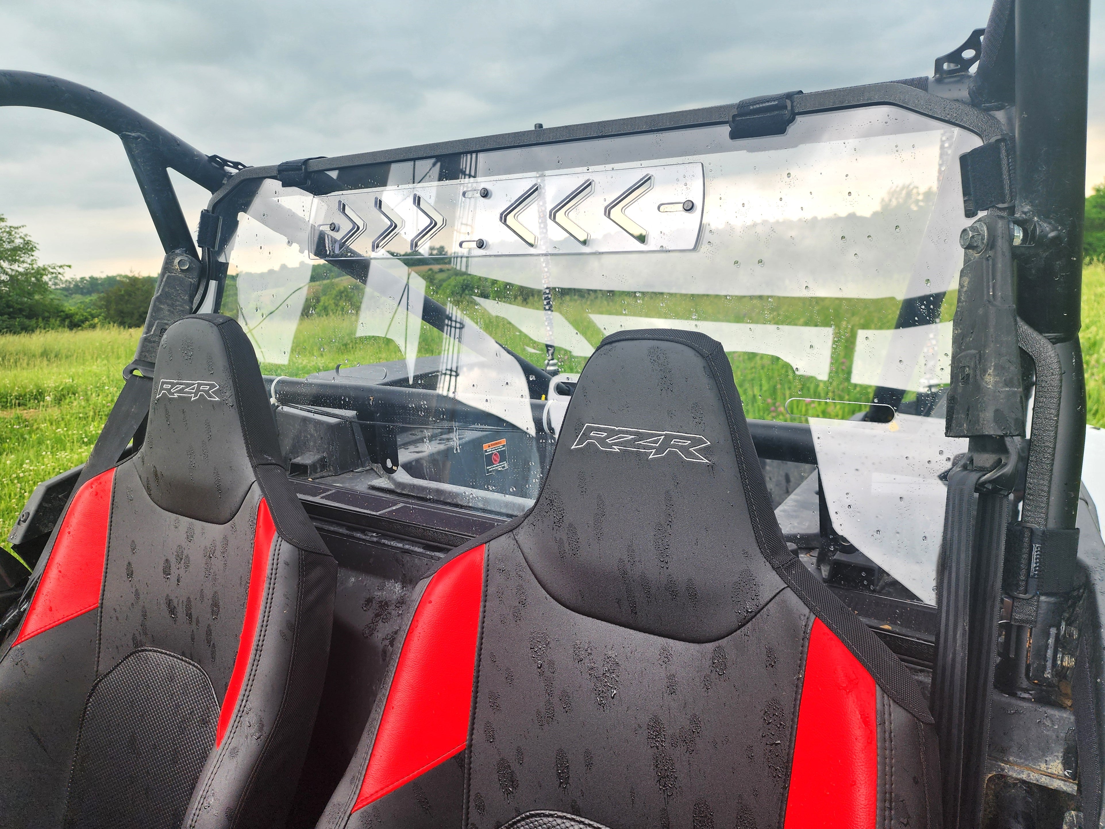 Photo of 2024-2025 Polaris RZR XP 1000 Rear Windshield by 3 Star UTV - Premium Windshields for UTVs / Side by Sides