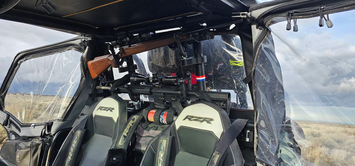Polaris RZR 1000XP, XP4 & Turbo XP Rear Window Rifle Rack | 2 Place | 2014-2023