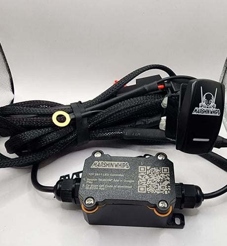 Photo of 2811 RGB Wire Harness with Rocker Switch by Marshin Whips - Premium whip accessories for UTVs / Side by Sides