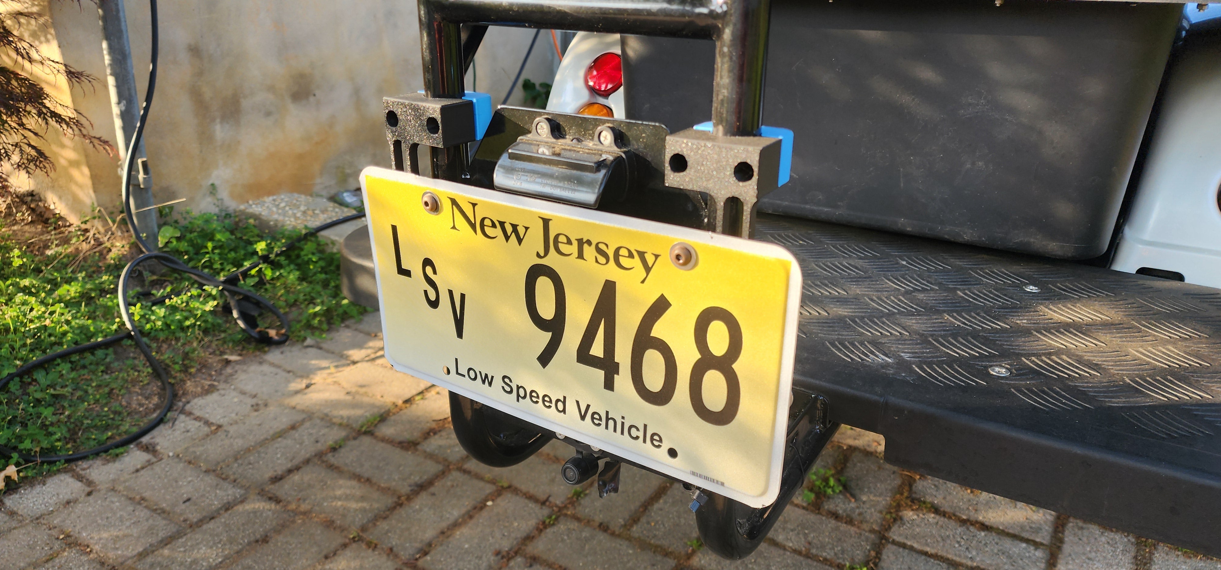 Photo of License Plate Mount for Golf Carts by Knight ATV - Premium for UTVs / Side by Sides