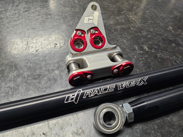 Photo of Maverick R Pro Tie Rods with Dampener Mount by CT Race Worx - Premium Steering for UTVs / Side by Sides