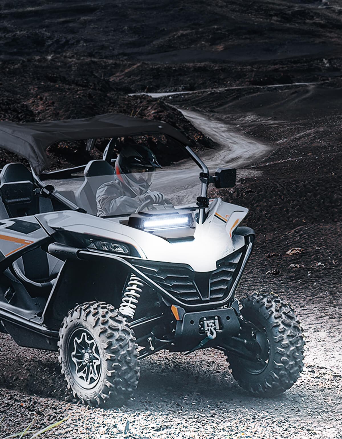 Photo of UTV Hood Scoop with Light for CFMOTO ZForce 950 2020+ by Kemimoto - Premium for UTVs / Side by Sides