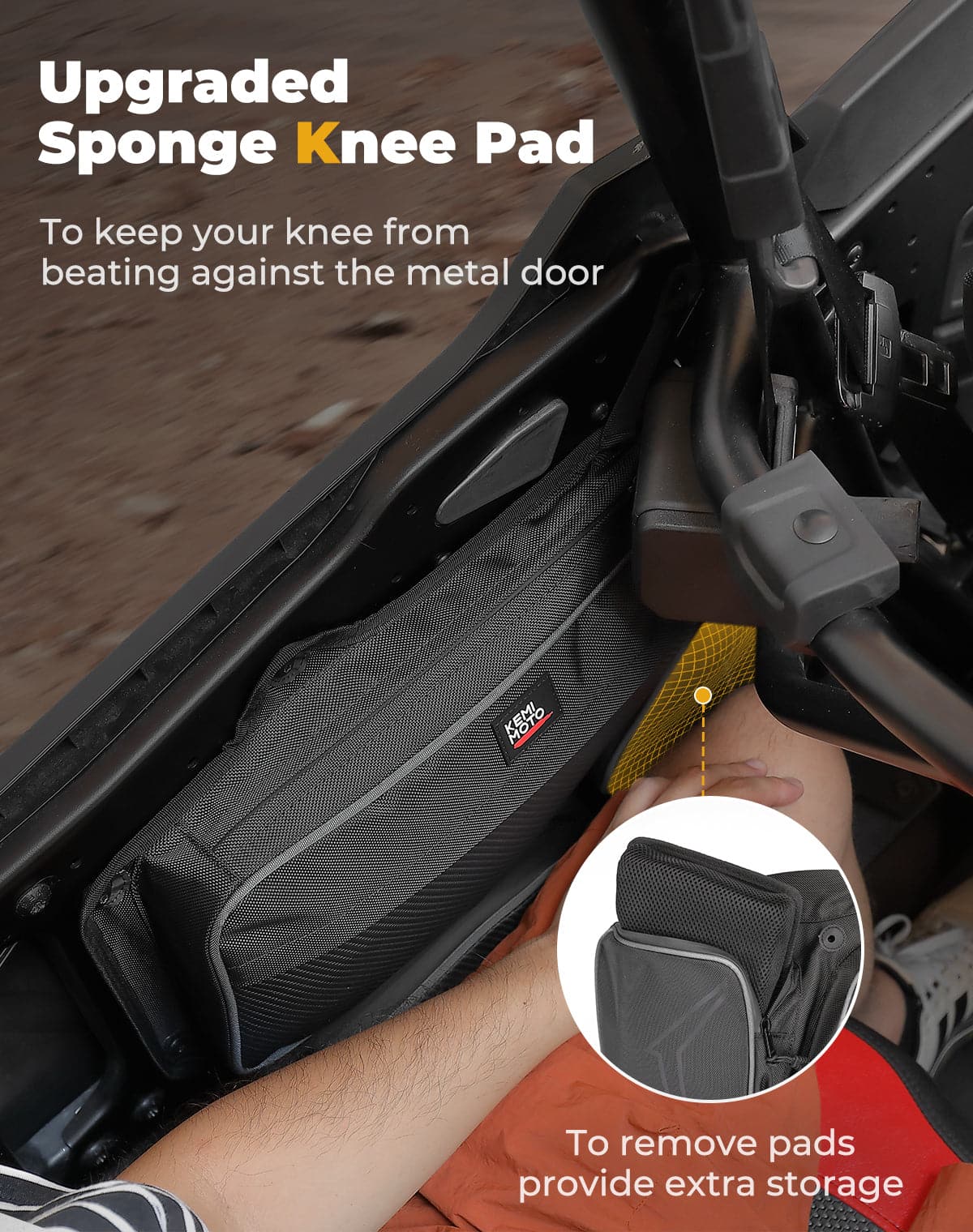 Photo of Rear Door Storage Bag PVC Tool Bags for 2024-2025 Polaris RZR XP 4 1000 by Kemimoto - Premium for UTVs / Side by Sides