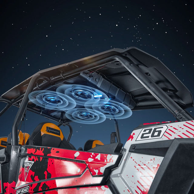 Photo of UTV Speaker with Roof for Polaris RZR XP4 1000 (2014-2023) by Kemimoto - Premium for UTVs / Side by Sides