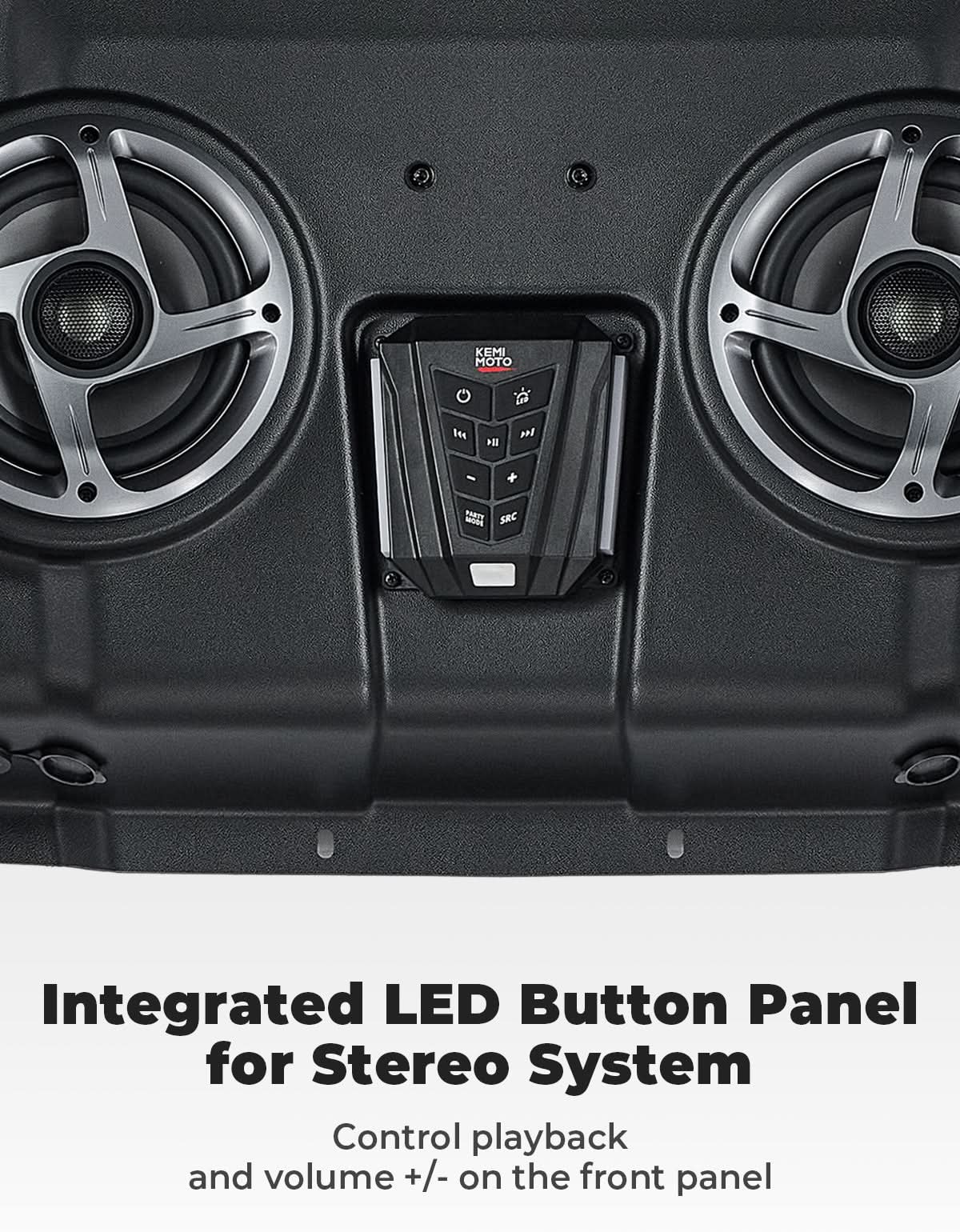 Photo of UTV Speaker with Roof for Polaris RZR XP4 1000 (2014-2023) by Kemimoto - Premium for UTVs / Side by Sides