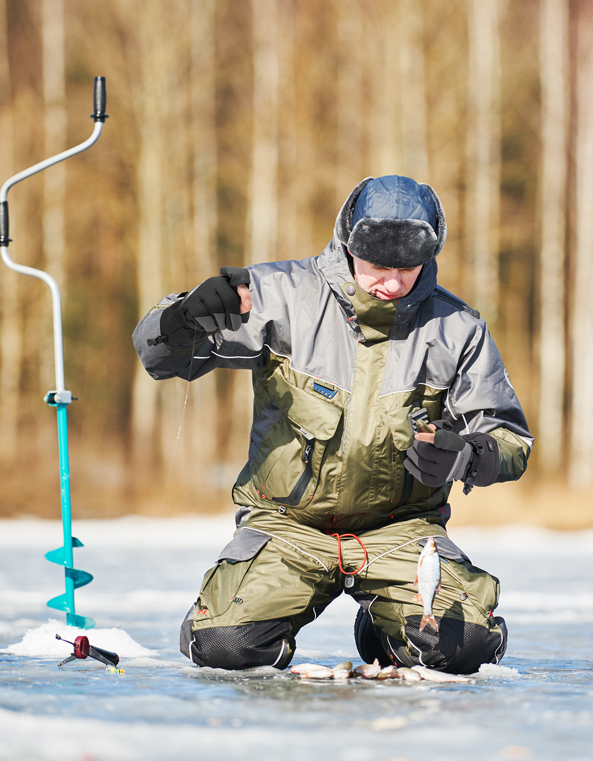 Photo of Heated Gloves with Magnetic Flap for Fishing, Cycling, Hiking, Hunting by Kemimoto - Premium for UTVs / Side by Sides