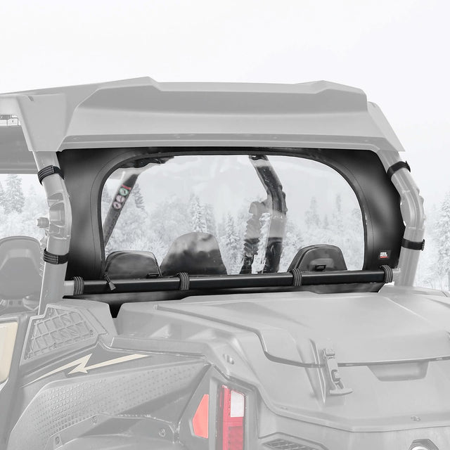 Photo of Soft Rear Windshield Roll Up/Down for CFMOTO ZForce 950 2023+ by Kemimoto - Premium for UTVs / Side by Sides