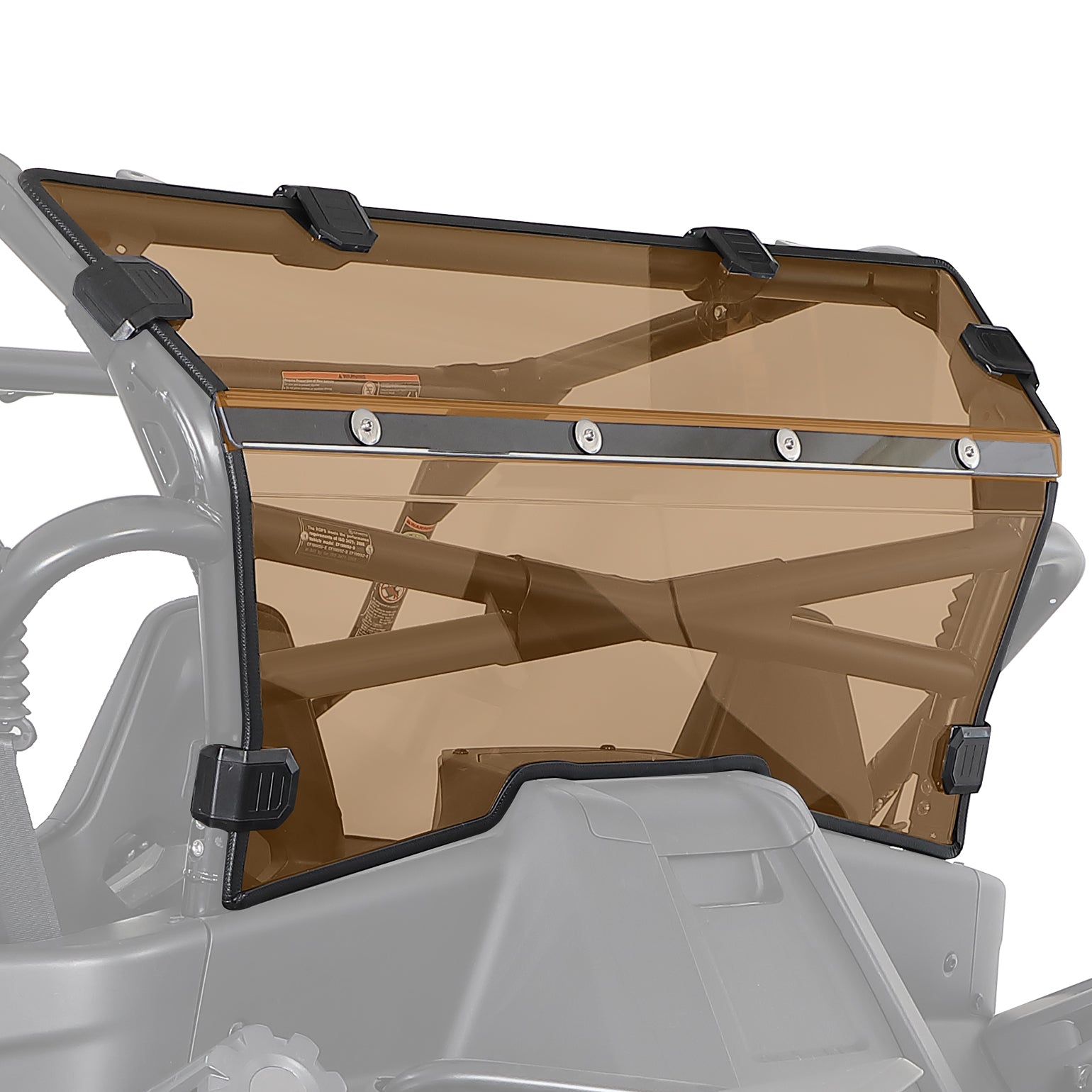 Photo of Tinted Rear Windshield Scratch Resistant for CFMOTO ZForce 950 by Kemimoto - Premium for UTVs / Side by Sides