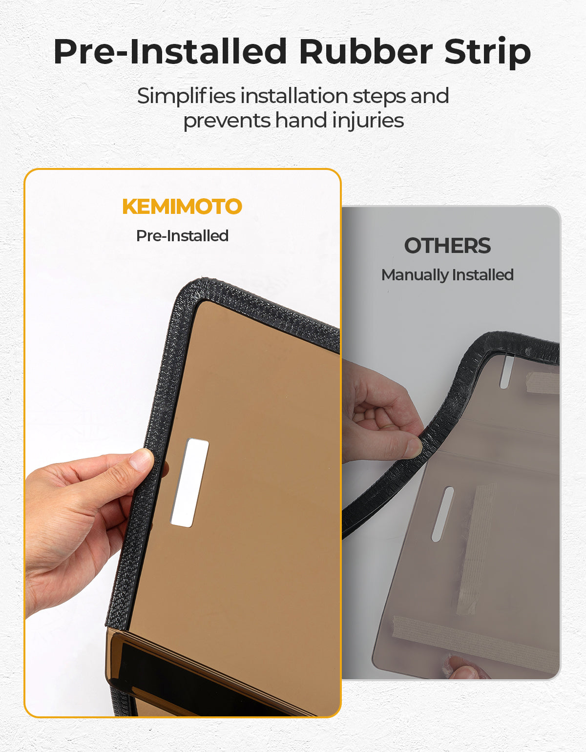 Photo of Tinted Rear Windshield Scratch Resistant for CFMOTO ZForce 950 by Kemimoto - Premium for UTVs / Side by Sides