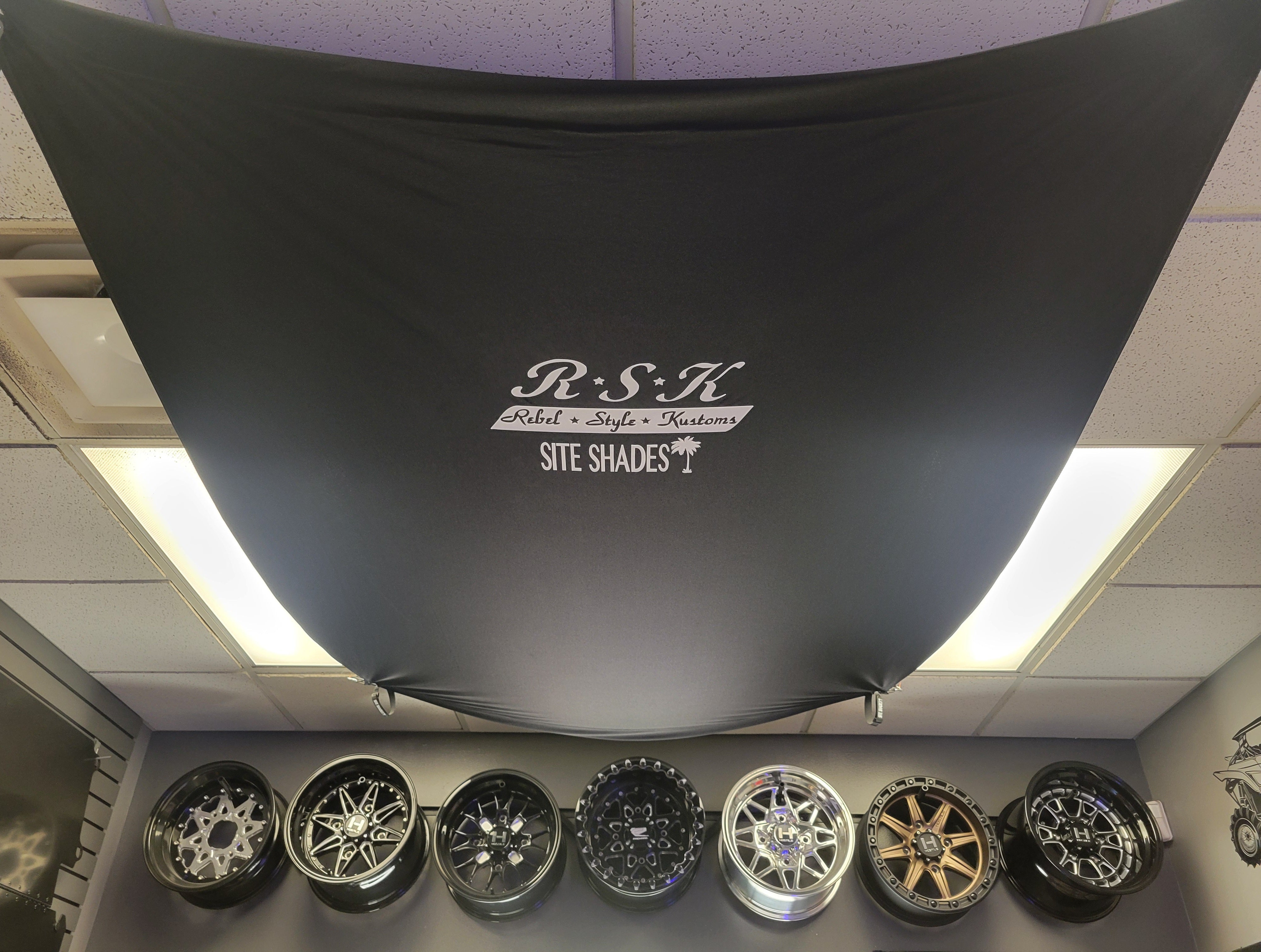Photo of Site Shade With R*S*K Logo by RSK / Rebel Style Kustoms - Premium for UTVs / Side by Sides