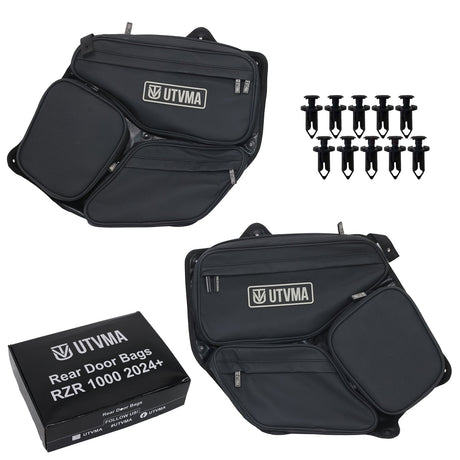 Photo of RZR 1000 Rear Door Bag Set (2024+) by UTV Mountain Accessories - Premium Door Bags for UTVs / Side by Sides