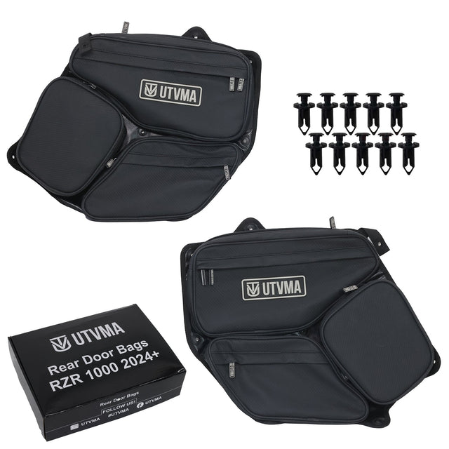 Photo of RZR 1000 Rear Door Bag Set (2024+) by UTV Mountain Accessories - Premium Door Bags for UTVs / Side by Sides