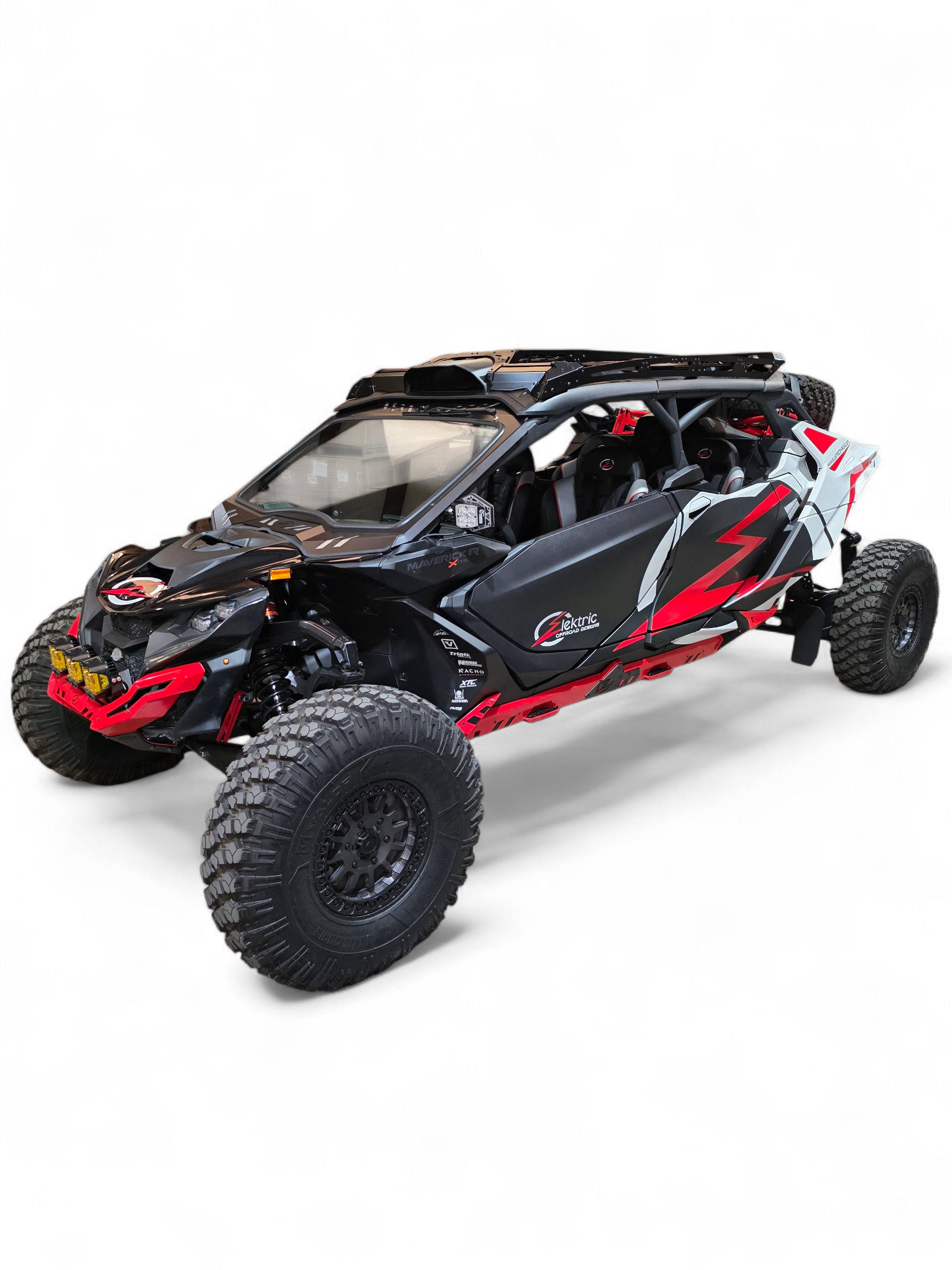 Elektric Offroad - 2024+ Can Am Maverick R Max Roof Rack (Works with Can-am Hood Scoop)