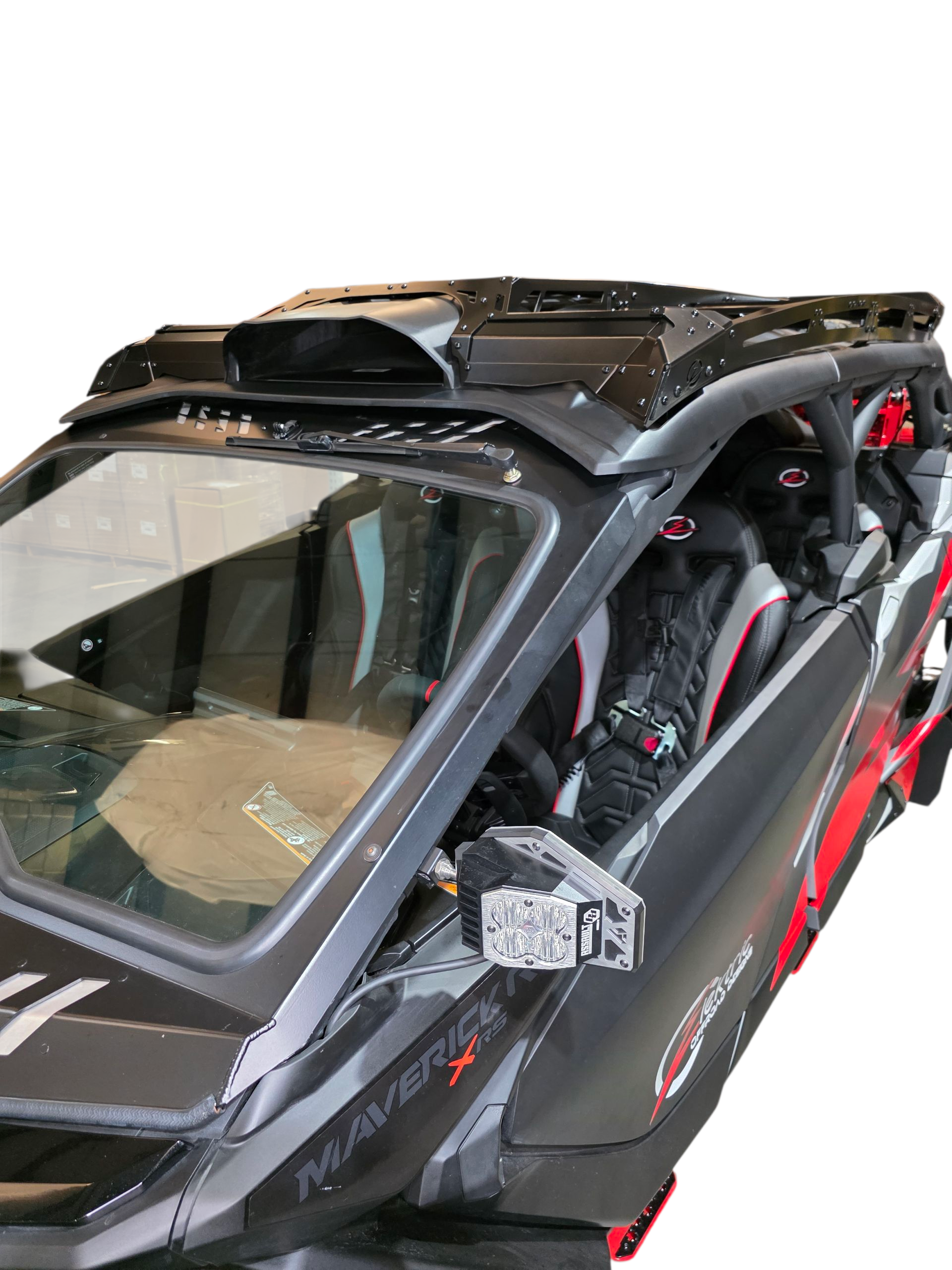 Elektric Offroad - 2024+ Can Am Maverick R Max Roof Rack (Works with Can-am Hood Scoop)
