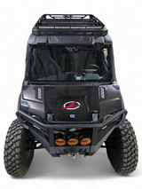 2024+ Polaris Xpedition XP5 / ADV5 4-Seat Roof Rack roof rack installed overhead view — Elektric Offroad