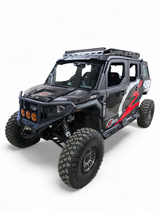 2024+ Polaris Xpedition XP5 / ADV5 4-Seat Roof Rack vehicle with roof rack front angle — Elektric Offroad