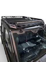 2024+ Polaris Xpedition XP5 / ADV5 4-Seat Roof Rack roof rack installed front view — Elektric Offroad