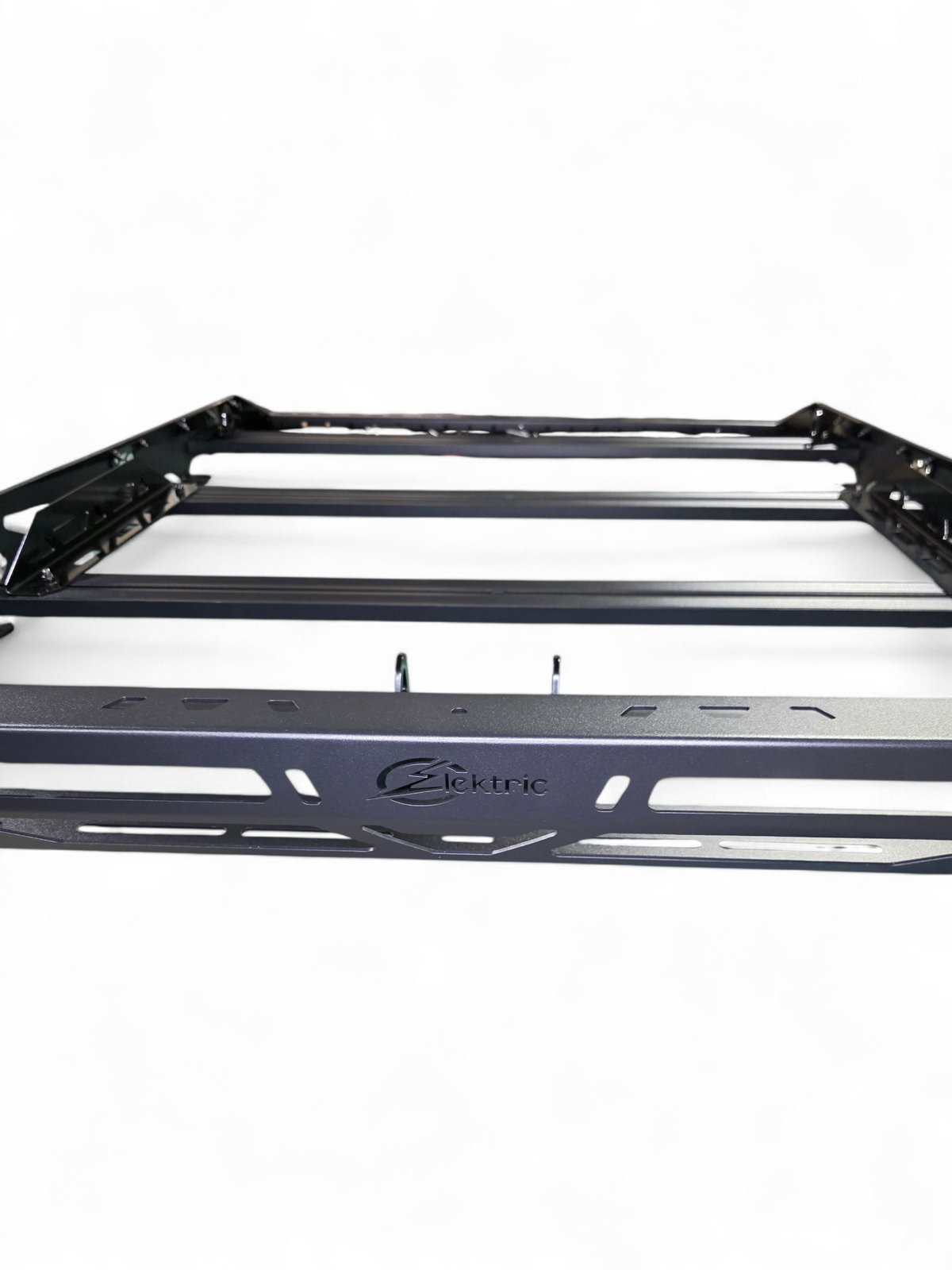 2024+ Polaris Xpedition XP5 / ADV5 4-Seat Roof Rack rack front rail detail — Elektric Offroad