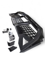 2024+ Polaris Xpedition XP Headache Rack rear three-quarter vehicle view — Elektric Offroad