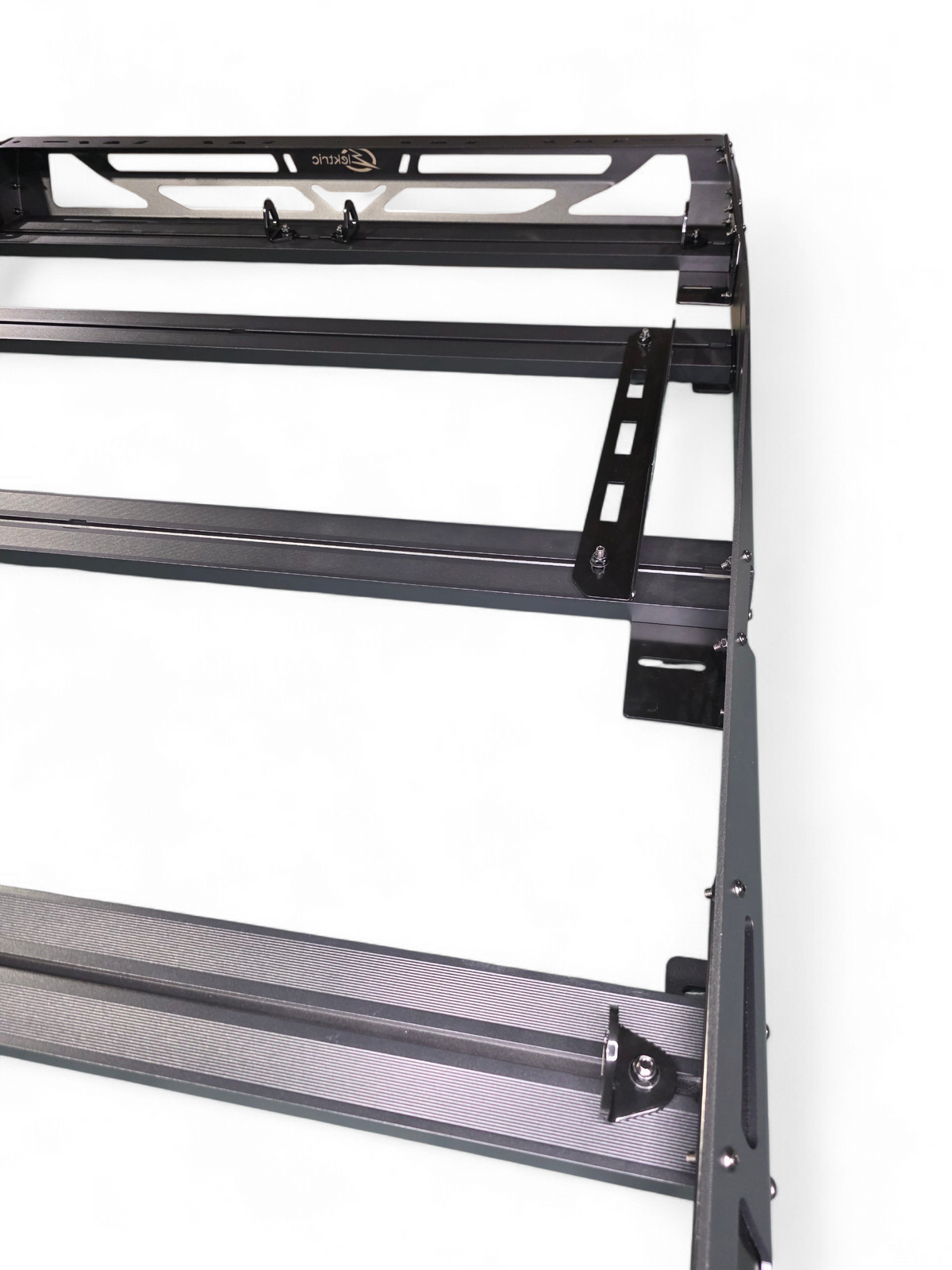 2024+ Polaris Xpedition XP5 / ADV5 4-Seat Roof Rack T-slot rail detail — Elektric Offroad