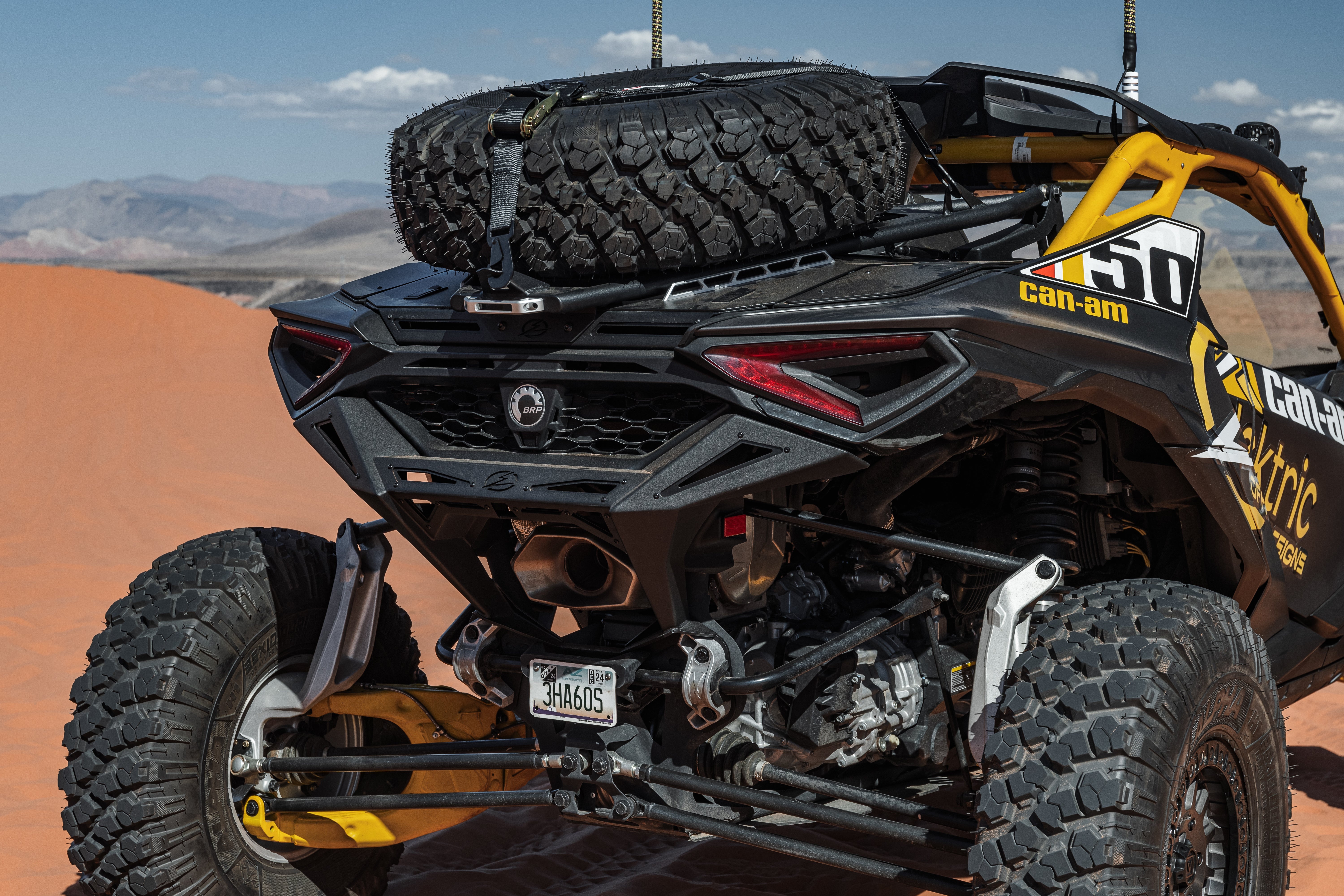 Photo of 2024 to Current Can-am Maverick R Volt Tire Rack for Volt Baja Box by Elektric Offroad - Premium for UTVs / Side by Sides