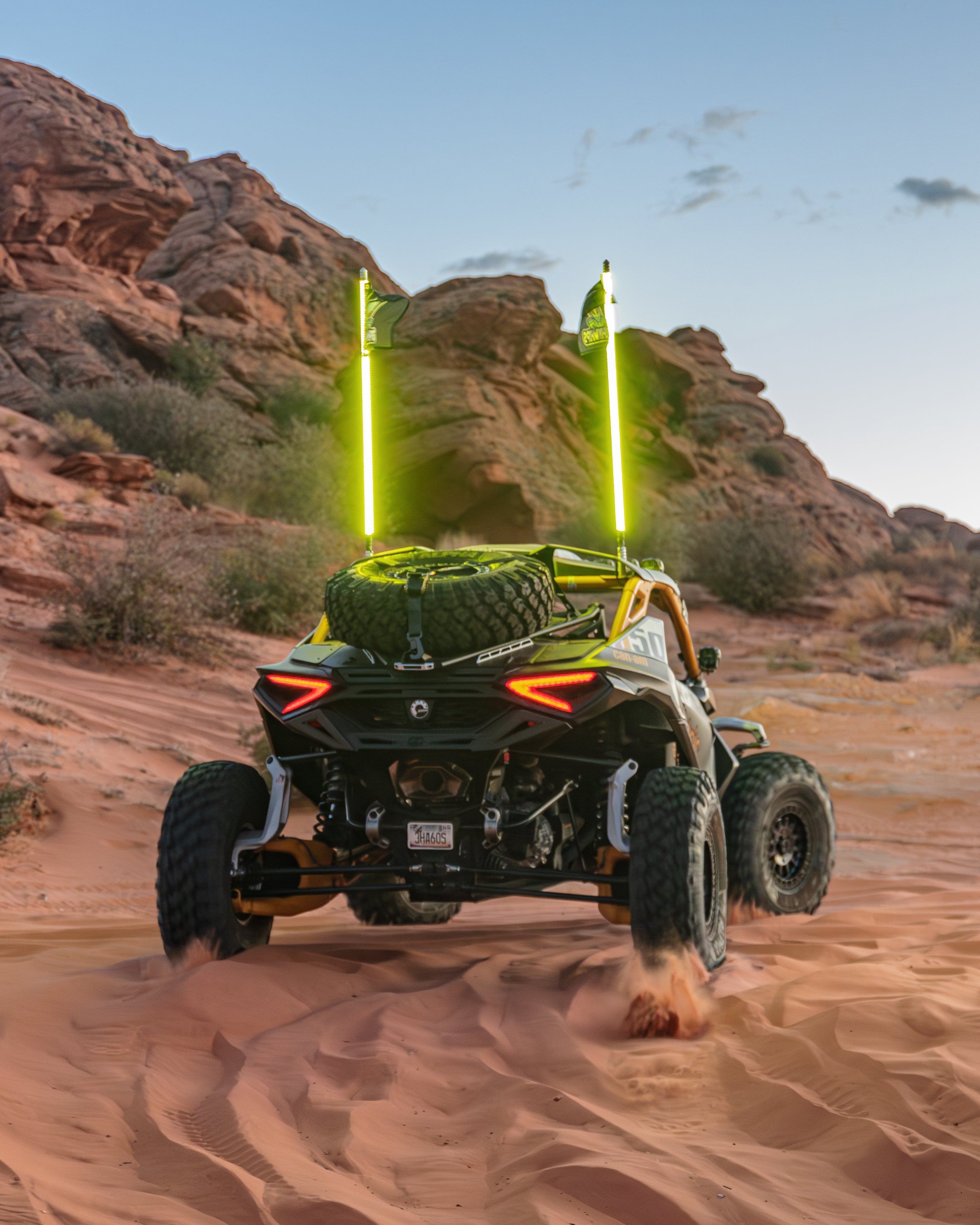 Photo of 2024 to Current Can-am Maverick R Volt Tire Rack for Volt Baja Box by Elektric Offroad - Premium for UTVs / Side by Sides
