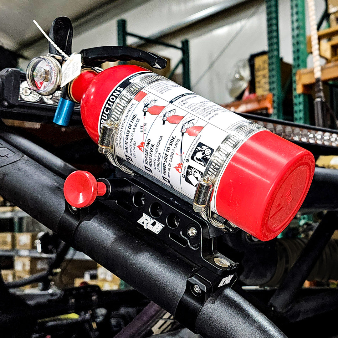 Photo of FIRE EXTINGUISHER MOUNT by RLB Motorsports - Premium FIRE EXTINGUISHER MOUNT for UTVs / Side by Sides
