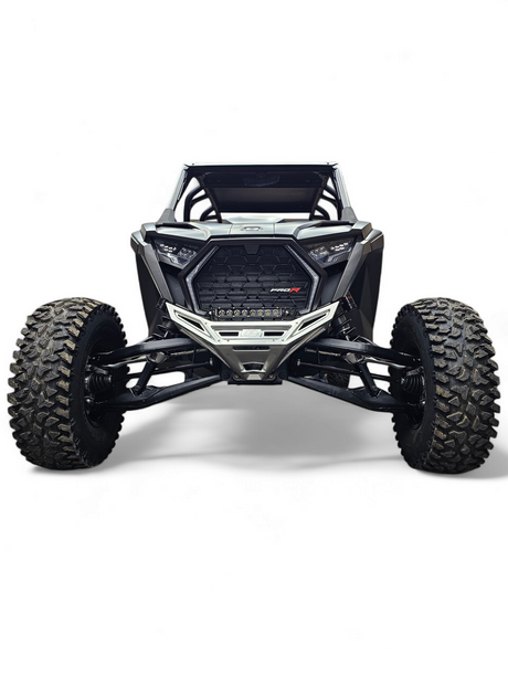 Photo of 2022-2025 Polaris RZR Pro R/ Turbo R Machined Billet Front Winch Bumper (Clear Anodize) by Elektric Offroad - Premium 2022+ Polaris RZR Pro R/ Turbo R Machined Billet Front Winch Bumper (Clear Hard Anodize) for UTVs / Side by Sides