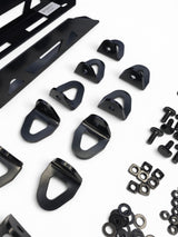 Universal UTV Roof Rack Tie-Down Kit tie-down points close-up — Elektric Offroad