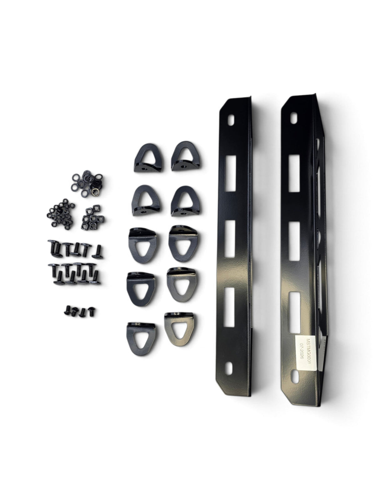 Universal UTV Roof Rack Tie-Down Kit pair of dual-slot mounts and hardware — Elektric Offroad