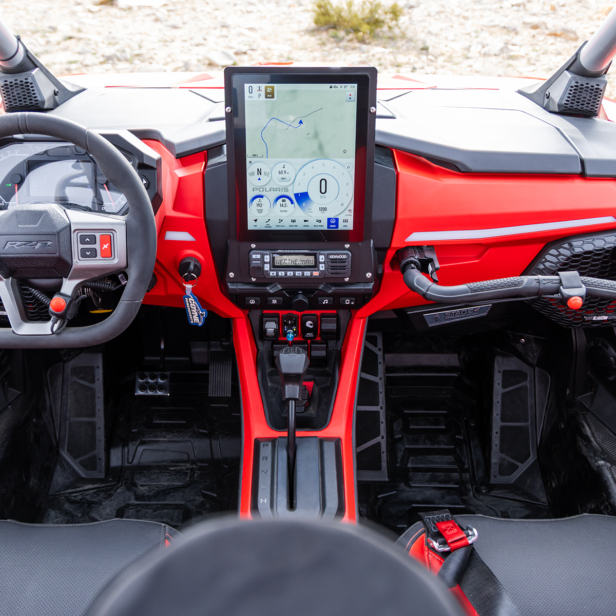 Polaris RZR Pro R Ultimate Radio Bracket by PCI Race Radios
