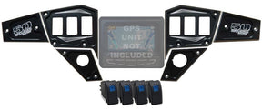 50 Caliber Racing RZR Dash Panel Digital GPS 6 Piece with Switches