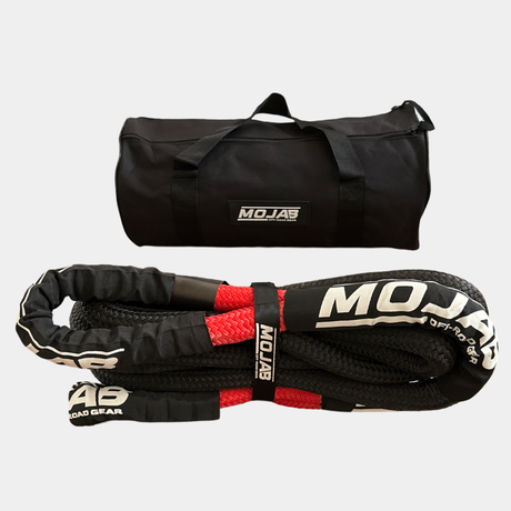 Photo of 1” x 30' Kinetic rope with storage bag (Lifetime Warranty) by MOJAB OFFROAD - Premium for UTVs / Side by Sides