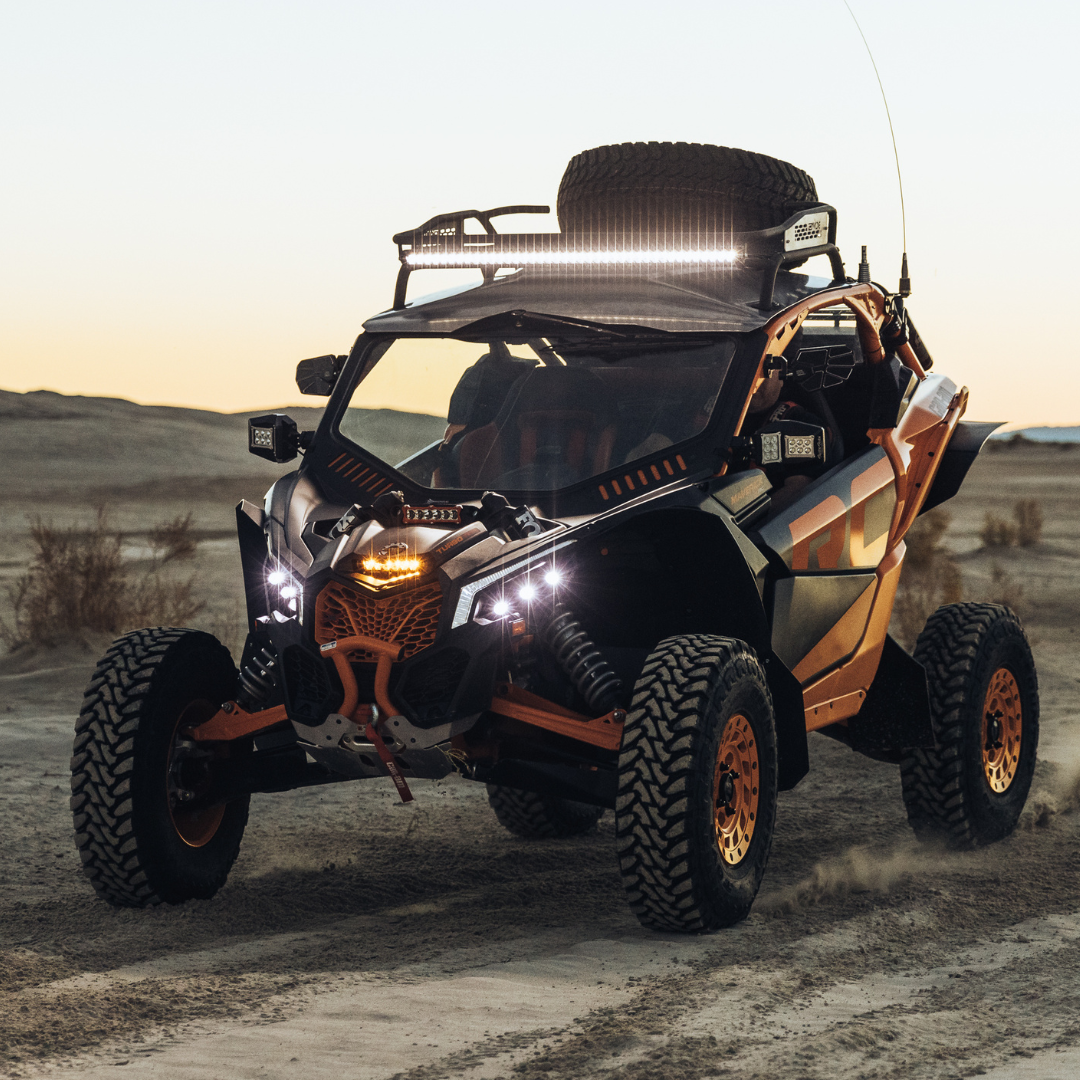 Photo of Can-Am Maverick X3 6 Inch Hood Scoop LED Light Bar by Heretic Studio Dealer Portal - Premium UTV Headlights for UTVs / Side by Sides