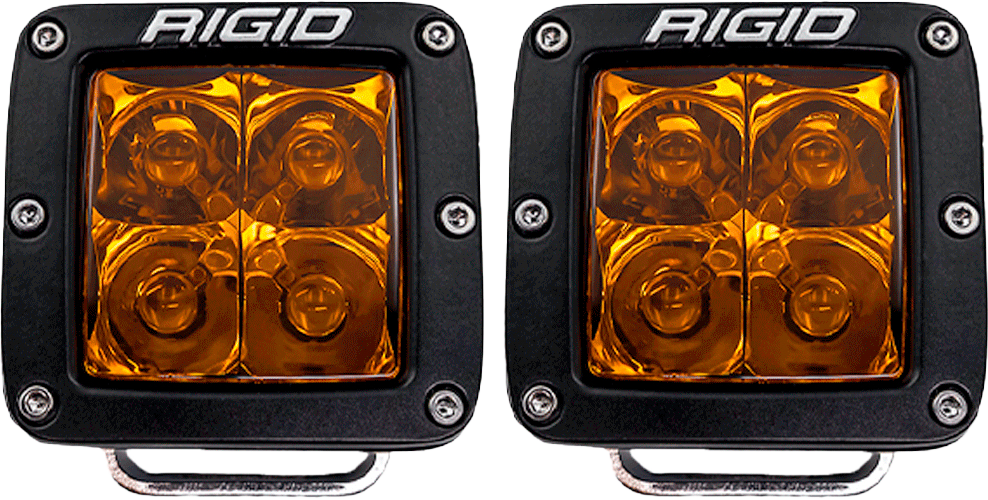 Photo of D-SERIES SPOT AMBER PRO PAIR by RIGID - Premium Illumination for UTVs / Side by Sides